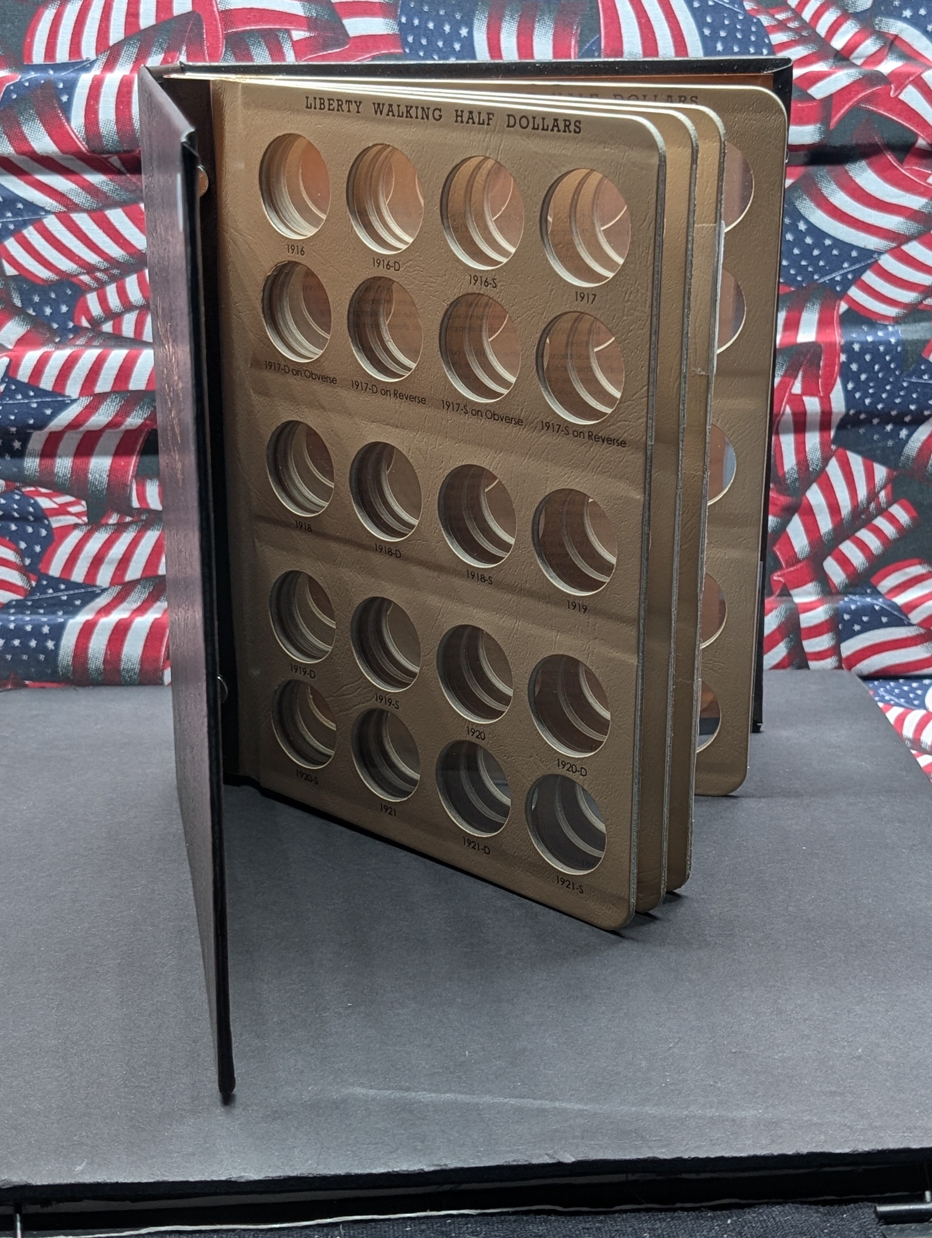 *EMPTY* DANSCO # 7160 Walking Liberty Half-Dollar Album - NO COINS!