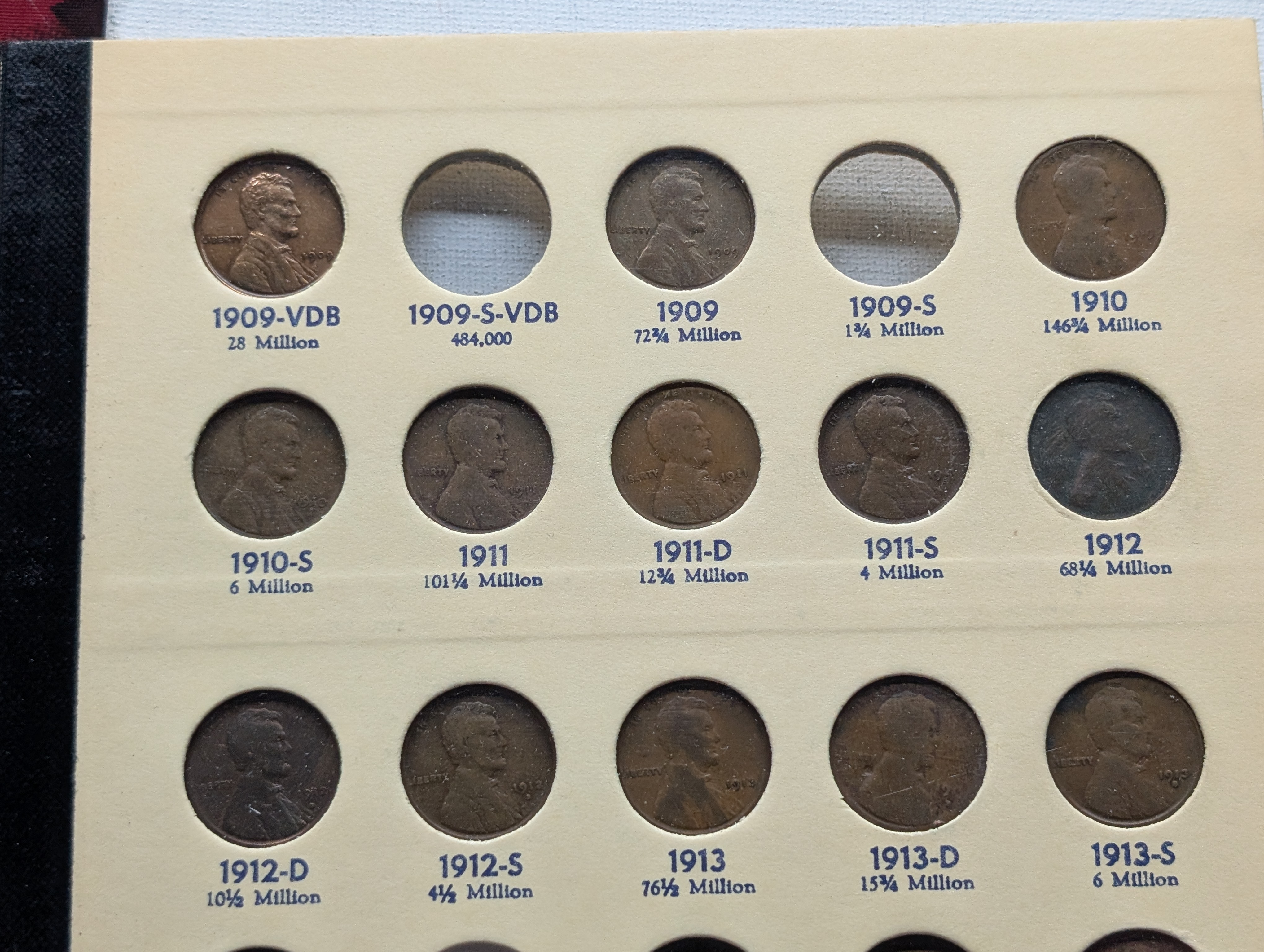 Nearly Complete Lincoln #1 Set 1909-1940 - Missing 1909-S VDB, 1914-D, 1922 NO D, 1931-S and a couple others
