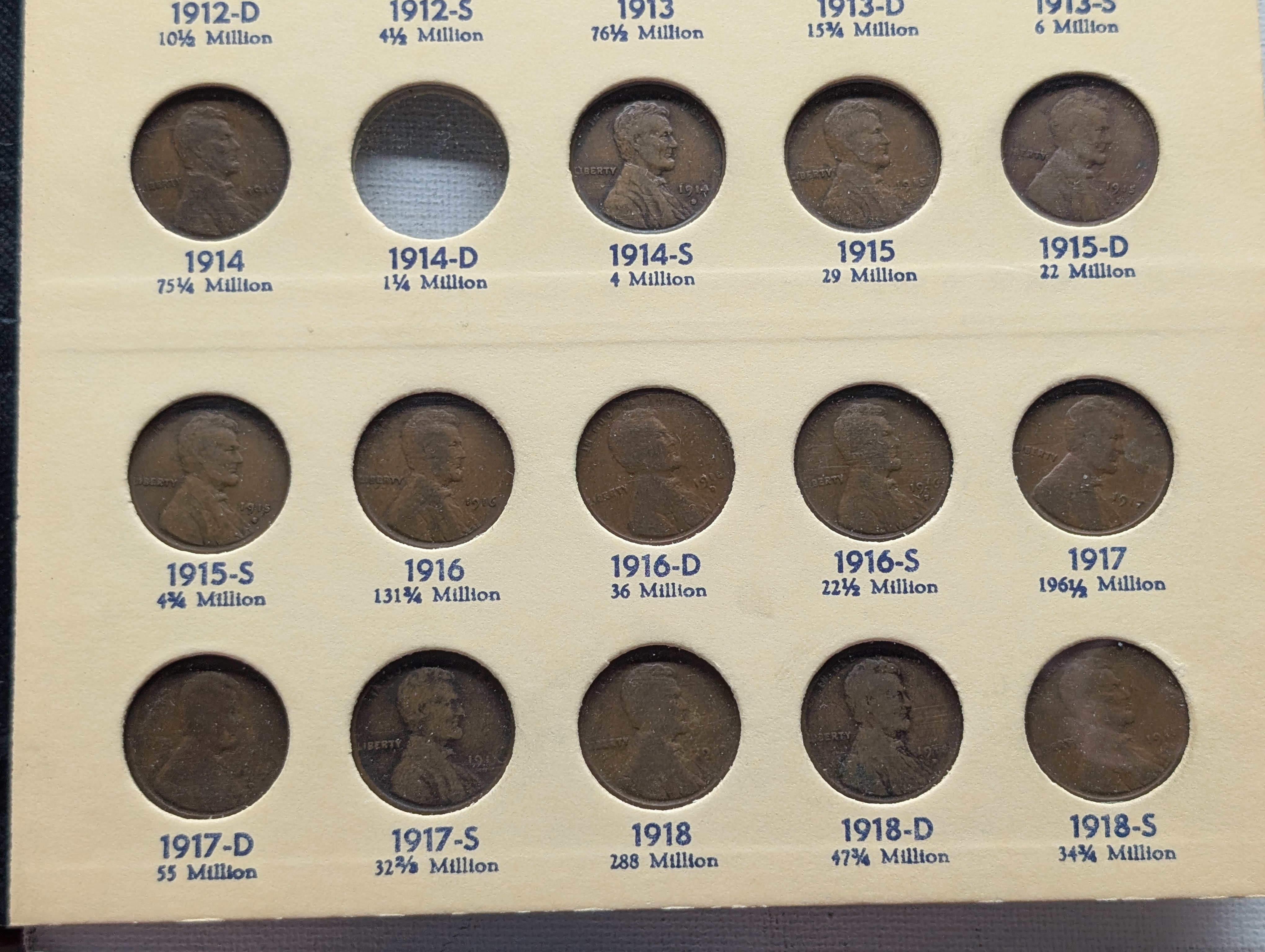 Nearly Complete Lincoln #1 Set 1909-1940 - Missing 1909-S VDB, 1914-D, 1922 NO D, 1931-S and a couple others
