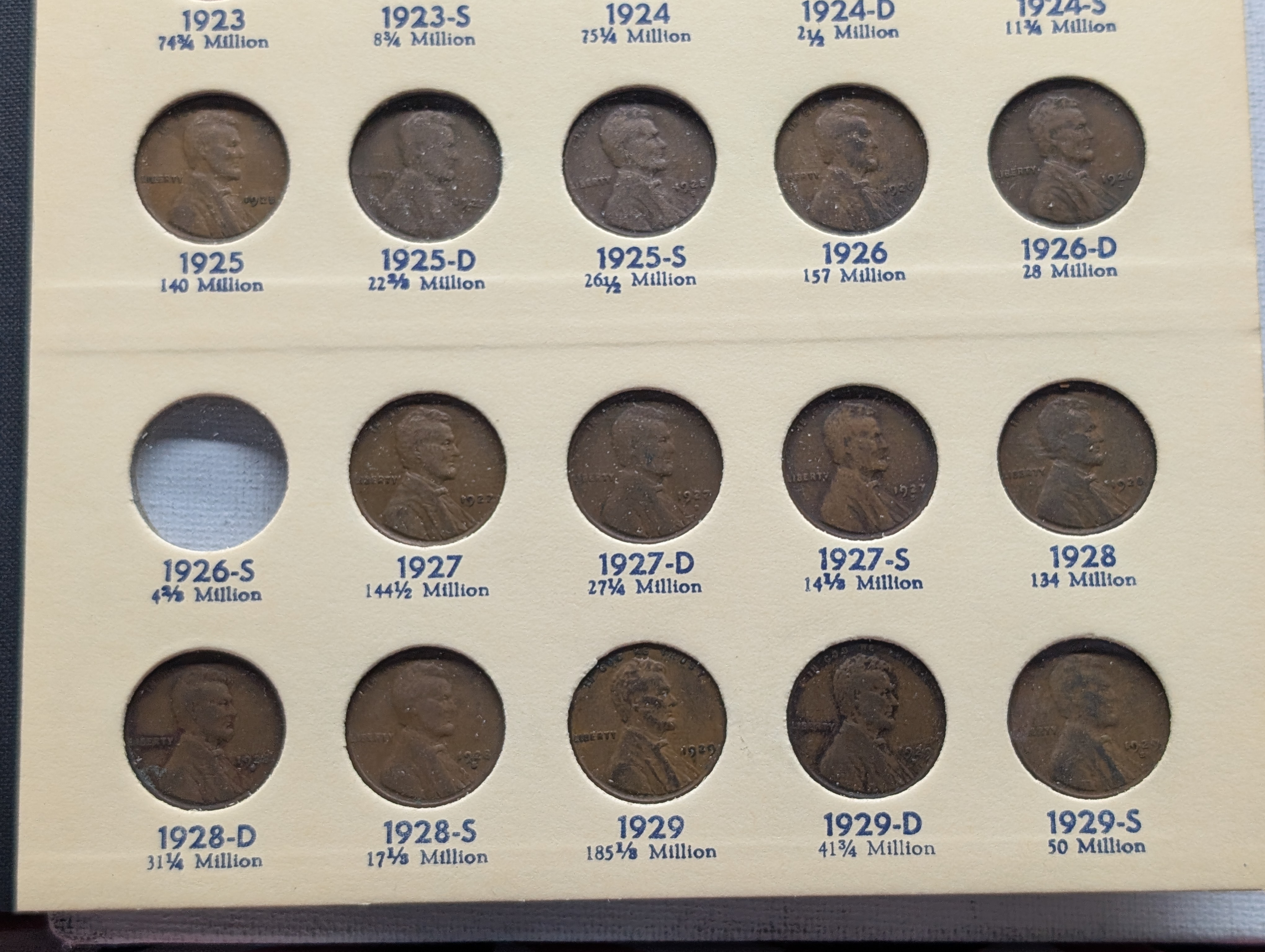 Nearly Complete Lincoln #1 Set 1909-1940 - Missing 1909-S VDB, 1914-D, 1922 NO D, 1931-S and a couple others