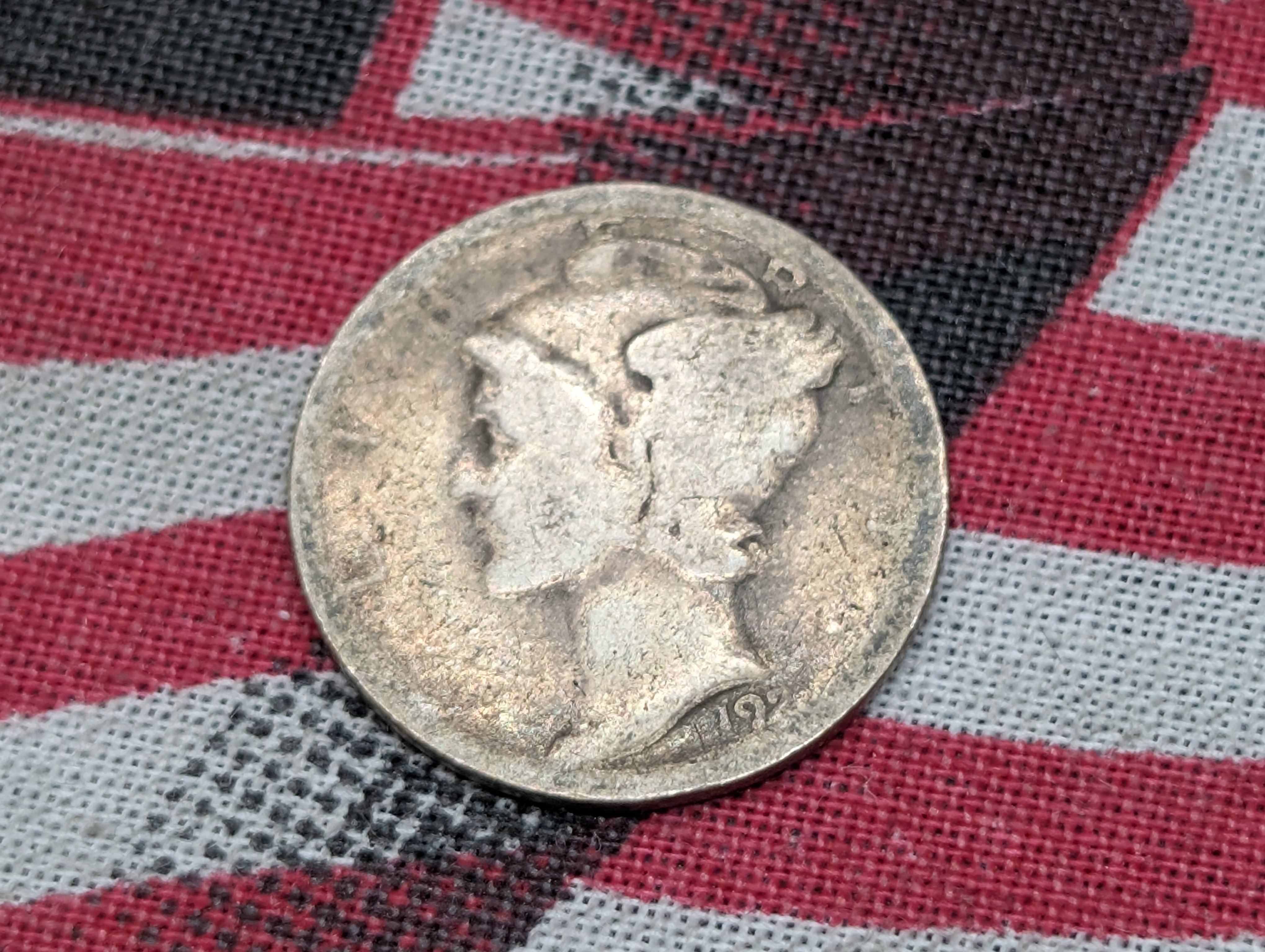 1921-D Mercury 90% Silver Dime - Semi-Key Date!!