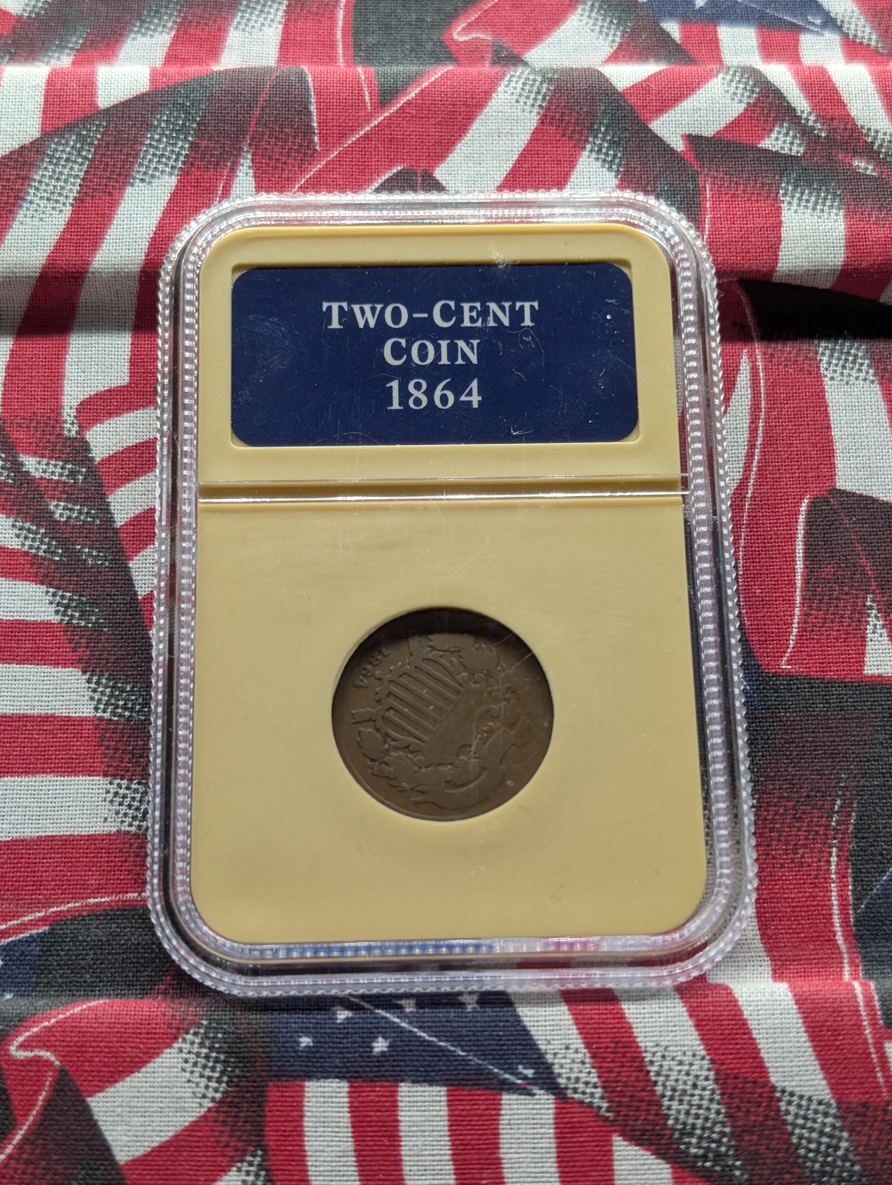 1864 Two-Cent Copper Coin