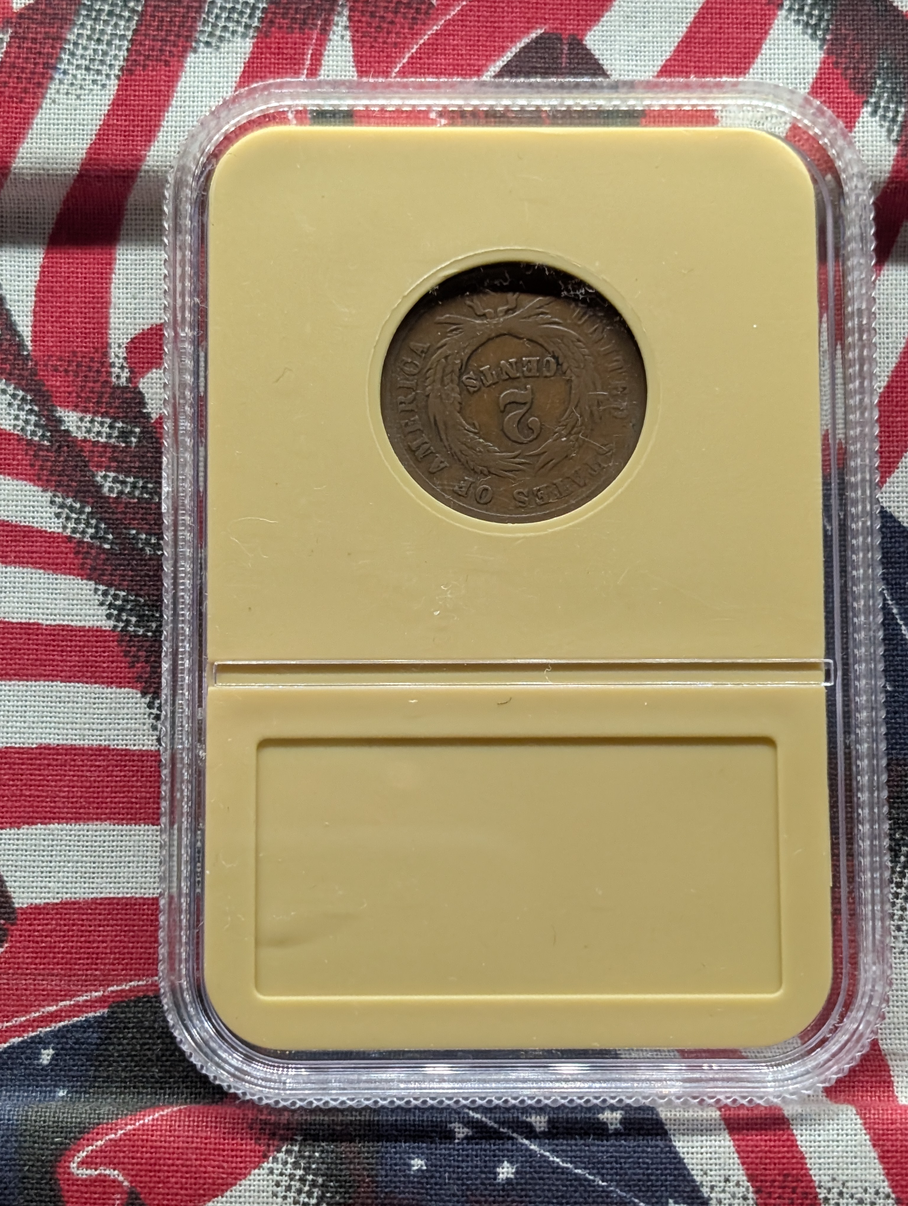 1864 Two-Cent Copper Coin