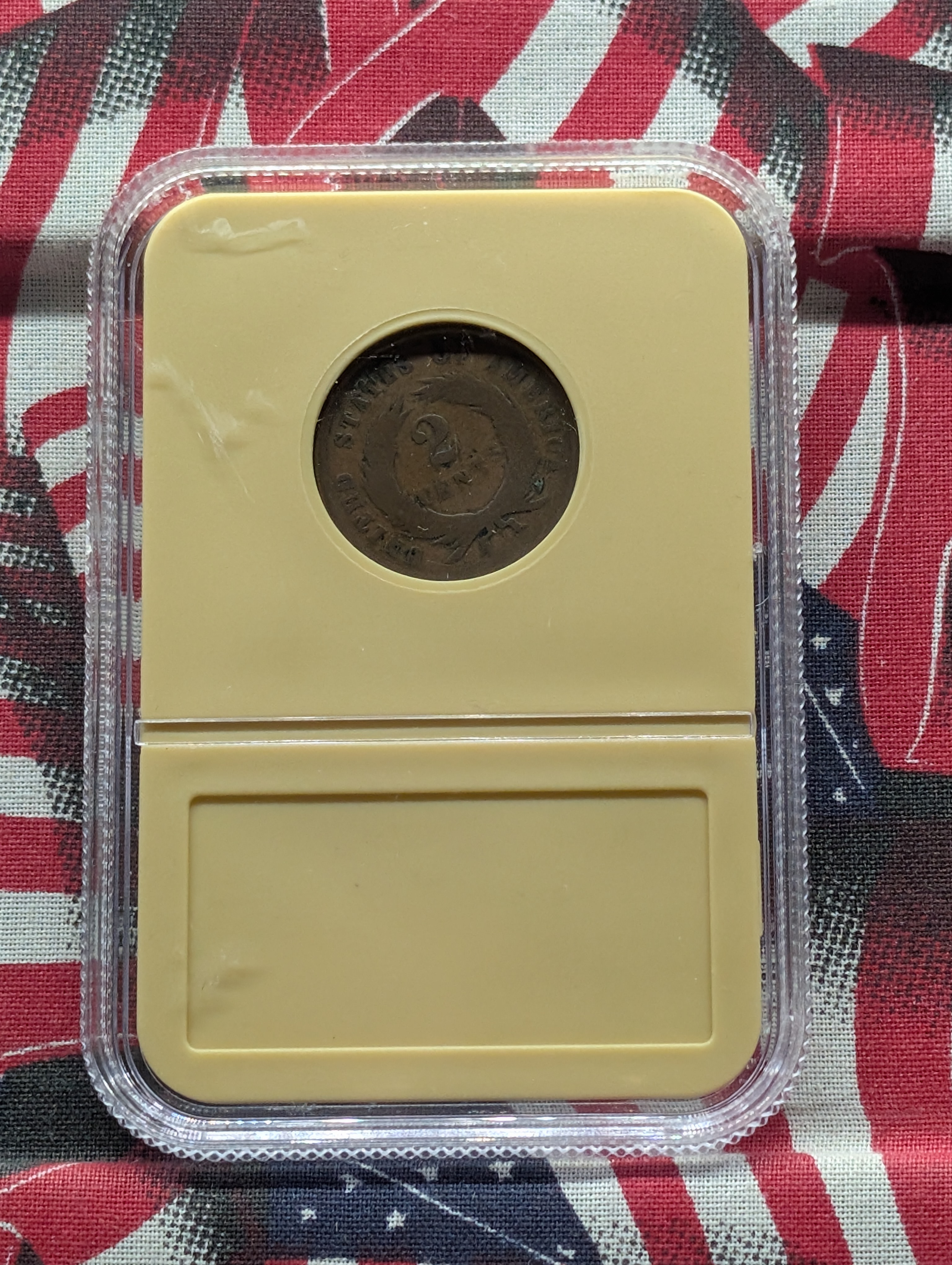 1865 Two-Cent Copper Coin