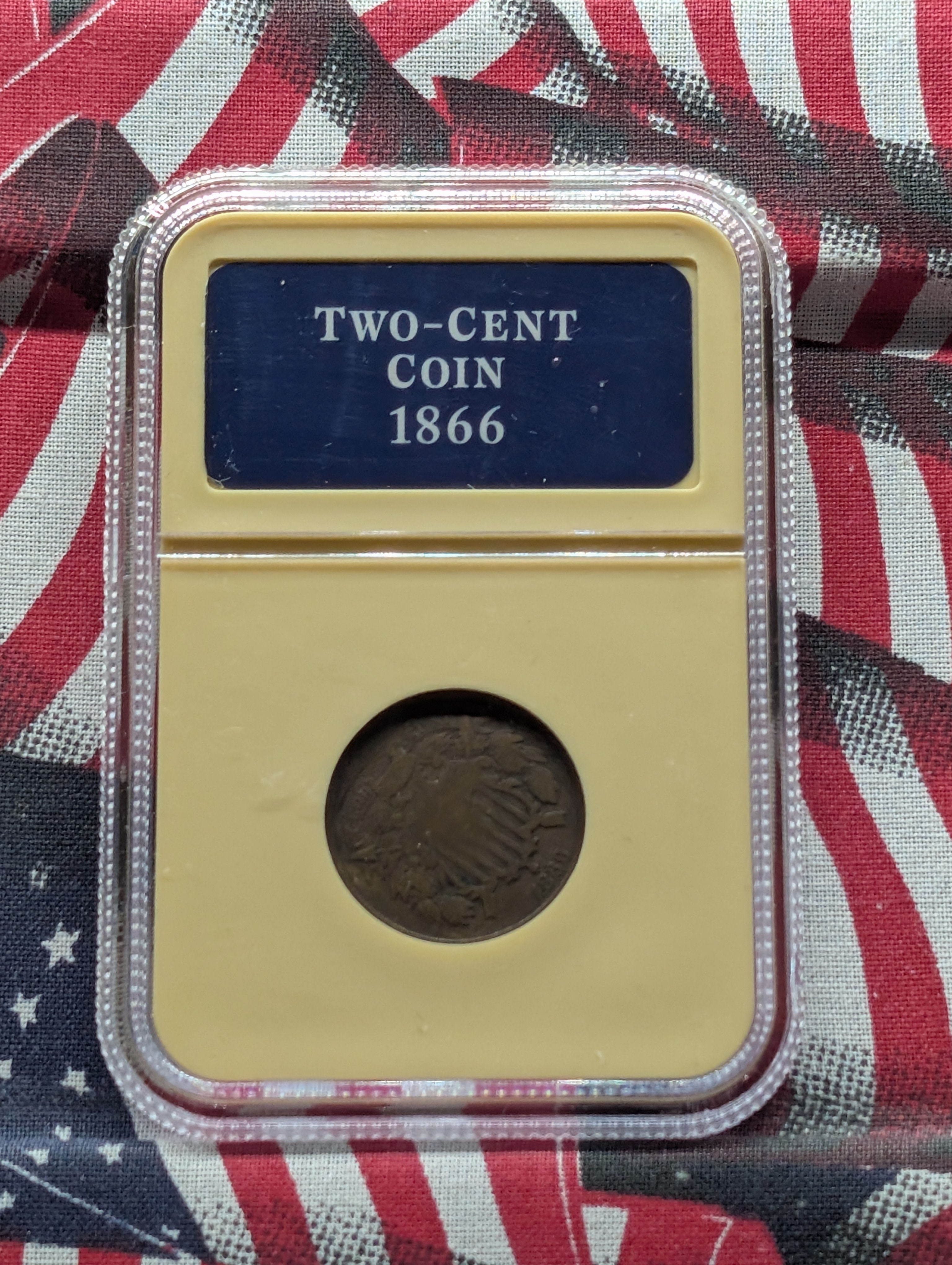 1866 Two-Cent Copper Coin