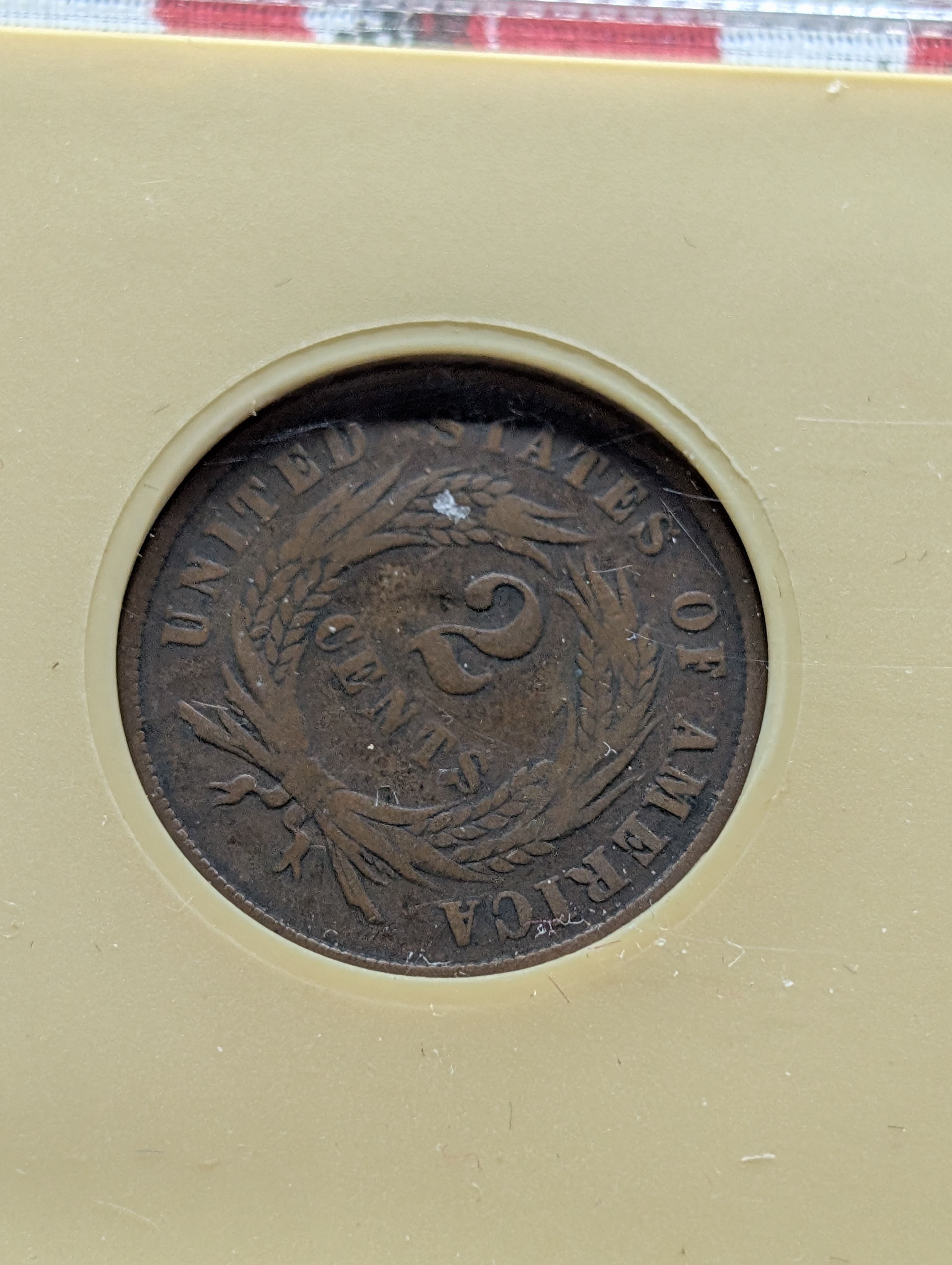 1866 Two-Cent Copper Coin