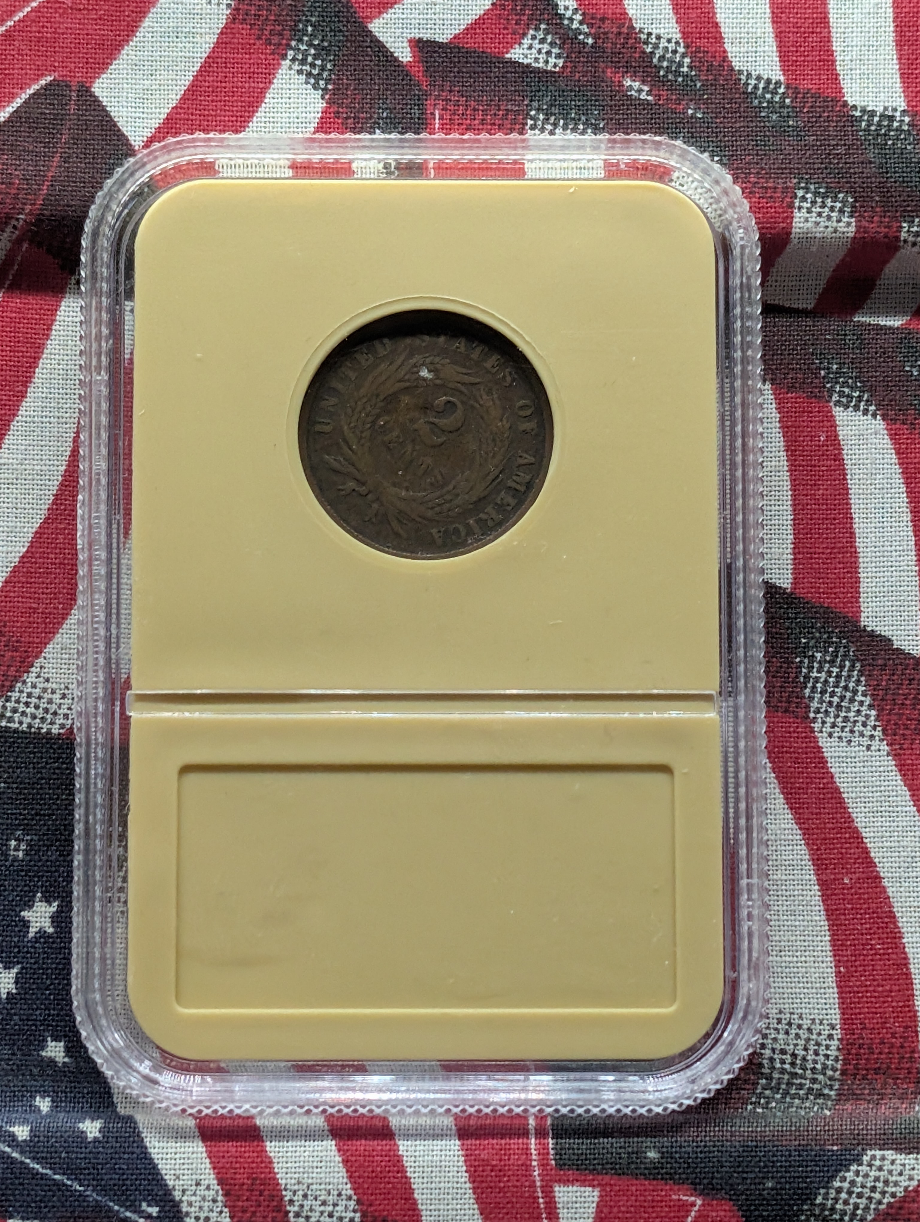1866 Two-Cent Copper Coin