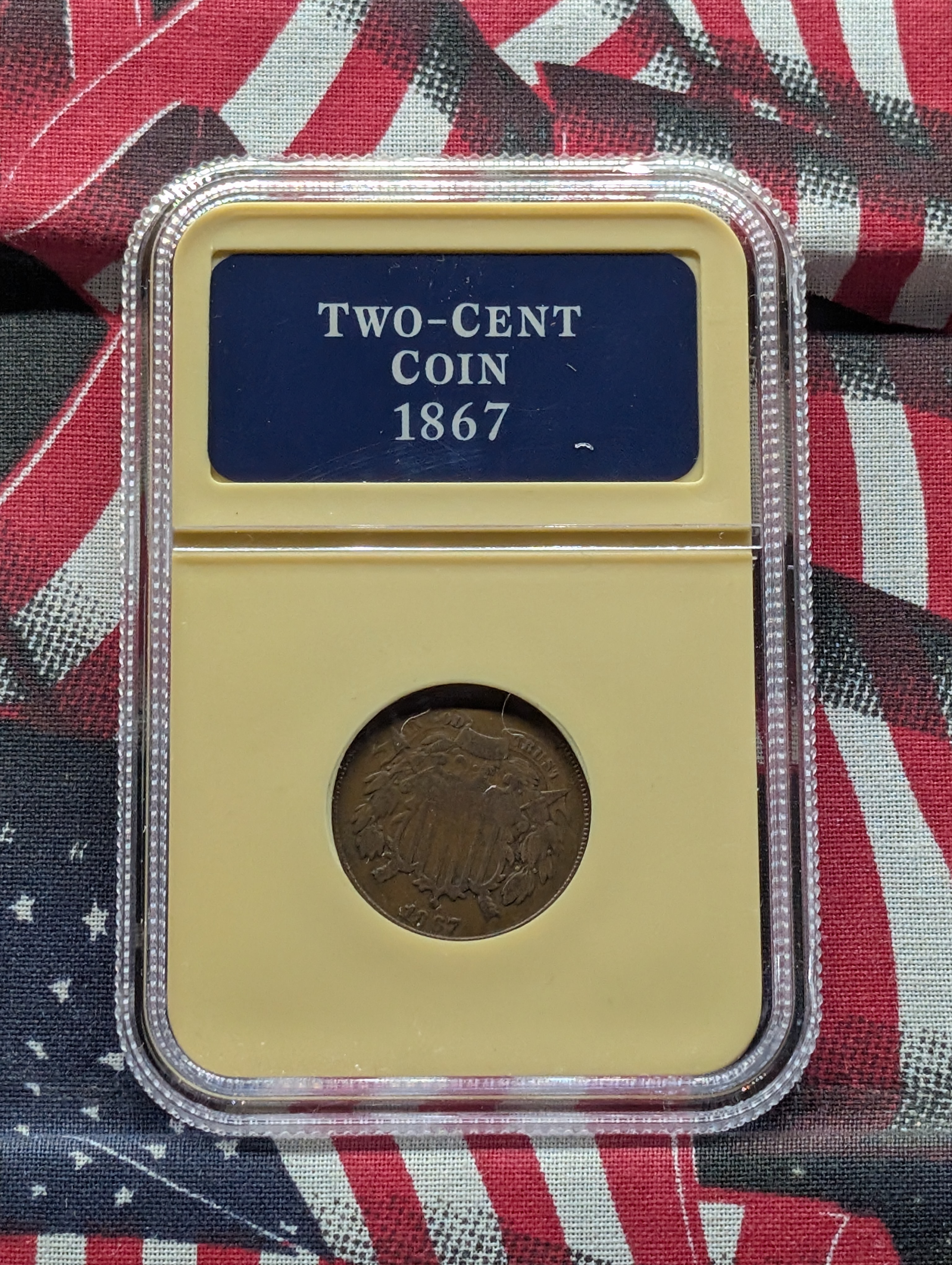 1867 Two-Cent Copper Coin