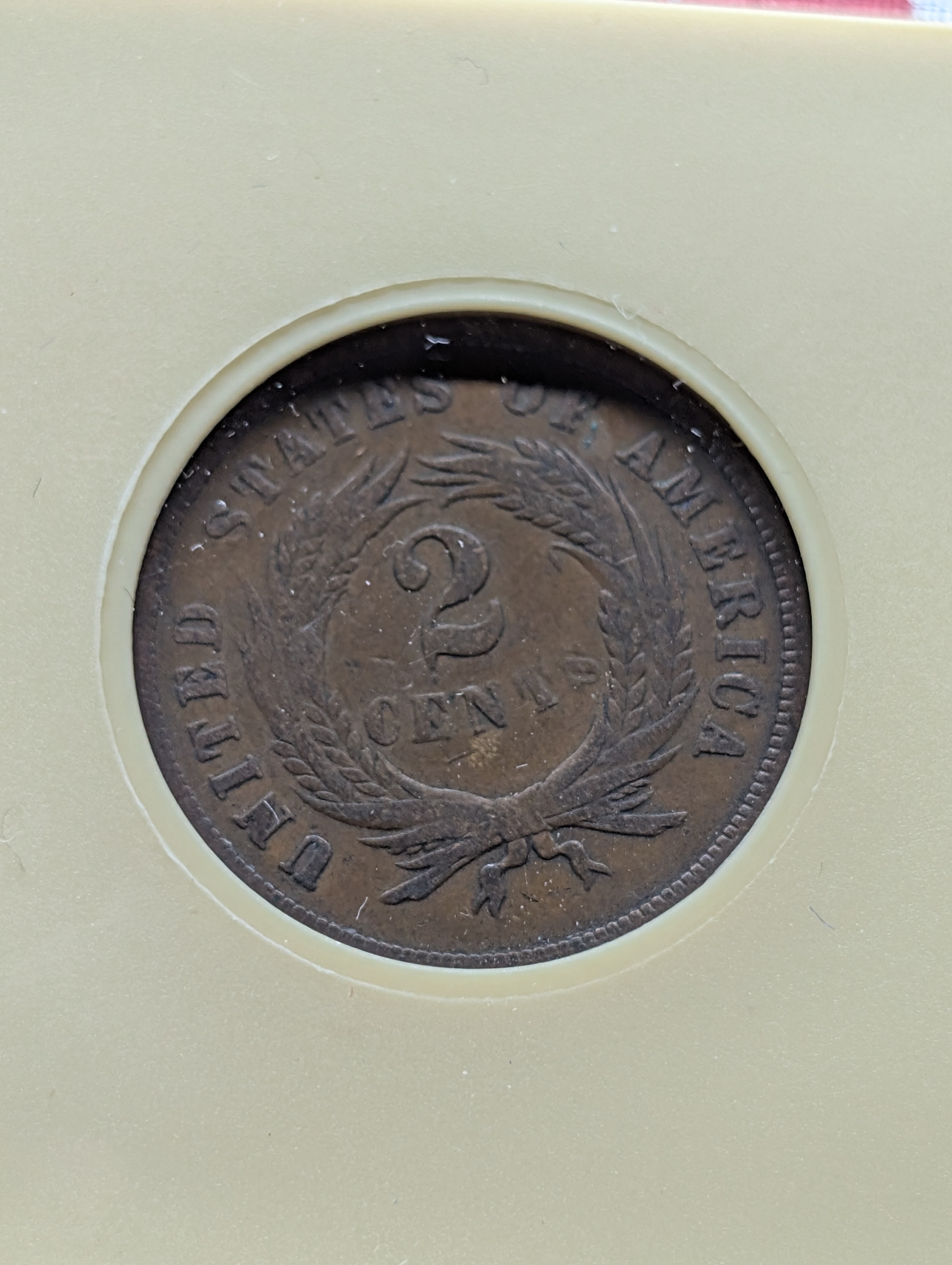 1867 Two-Cent Copper Coin