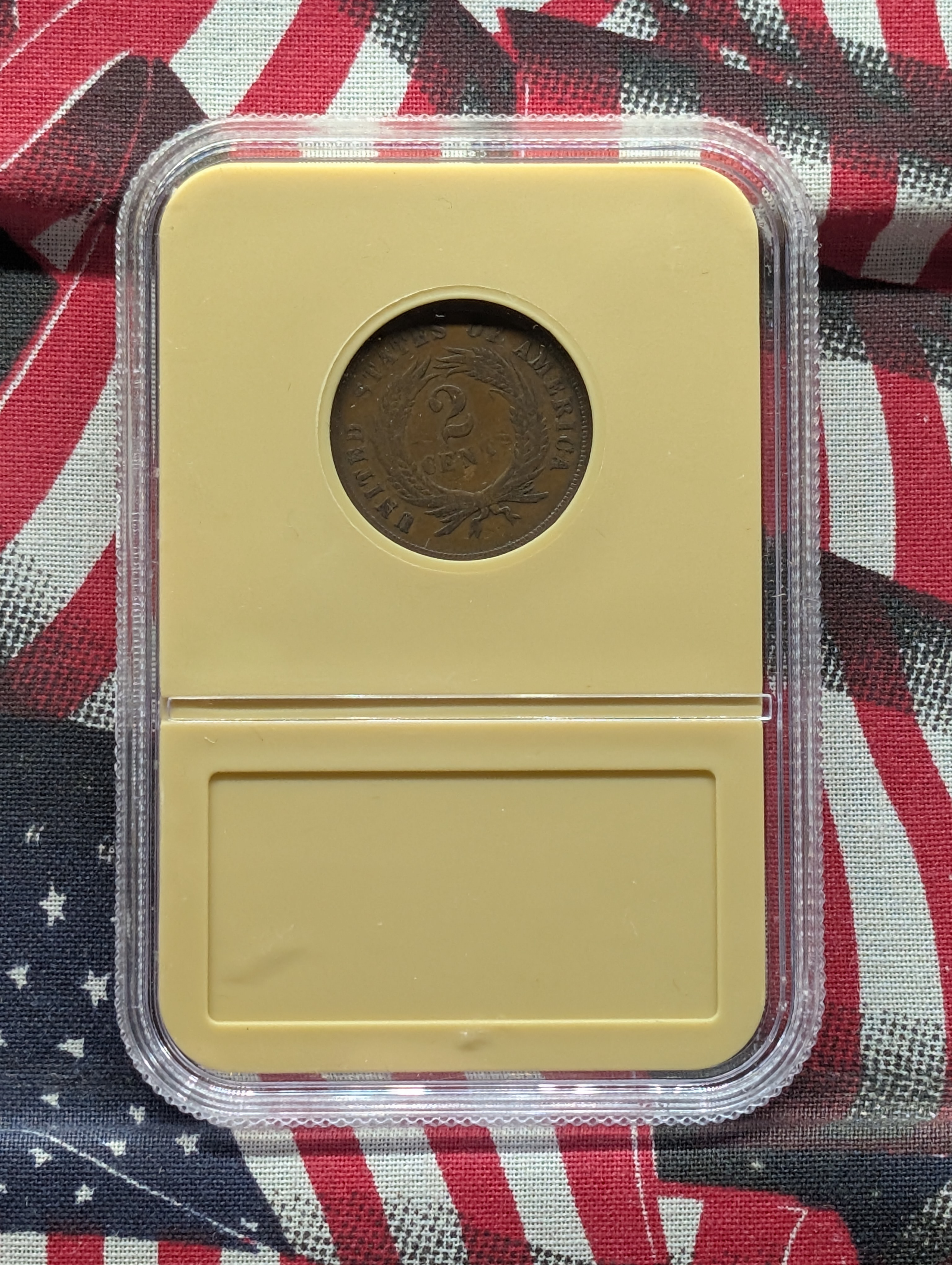 1867 Two-Cent Copper Coin