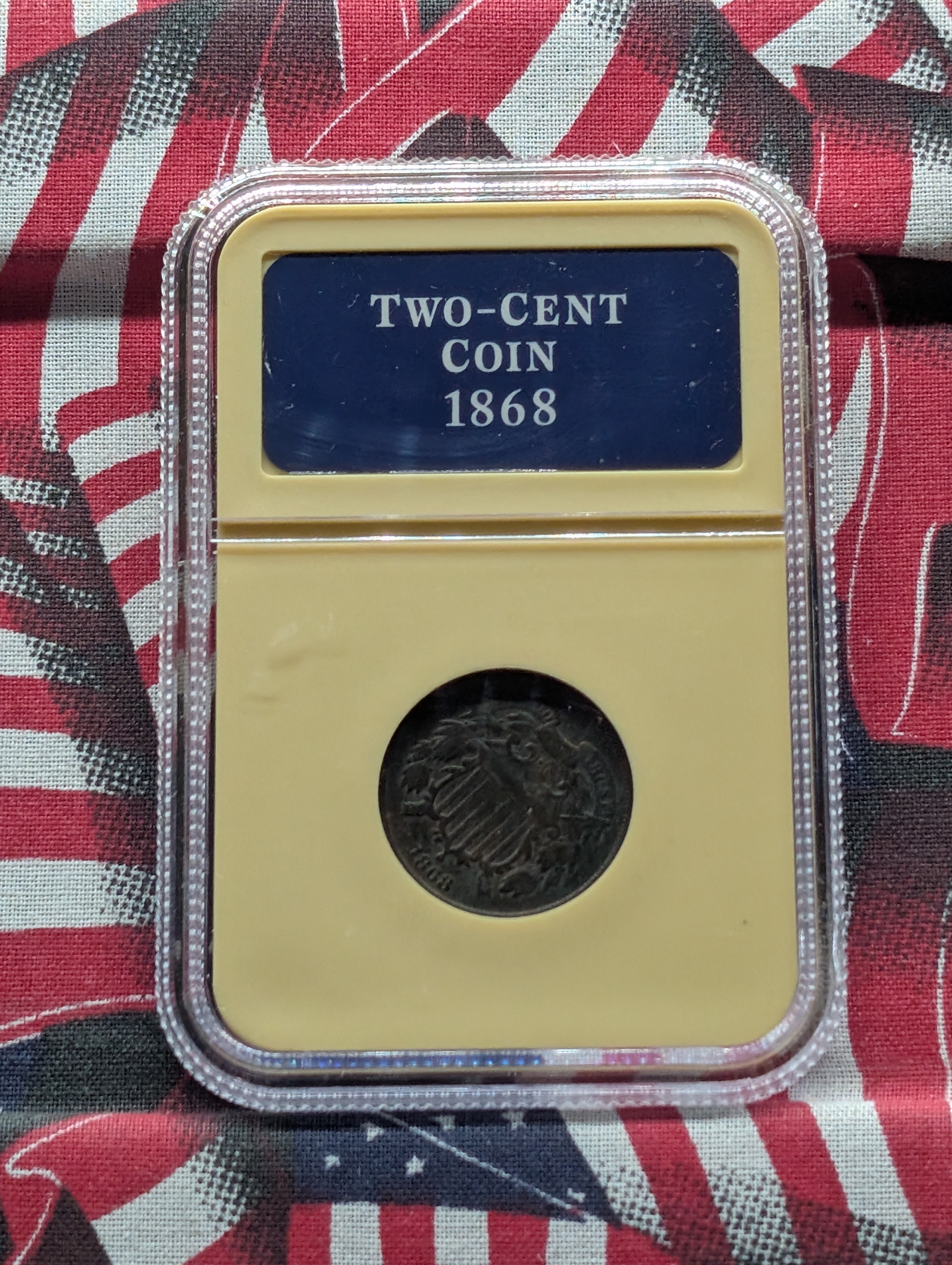 1868 Two-Cent Copper Coin