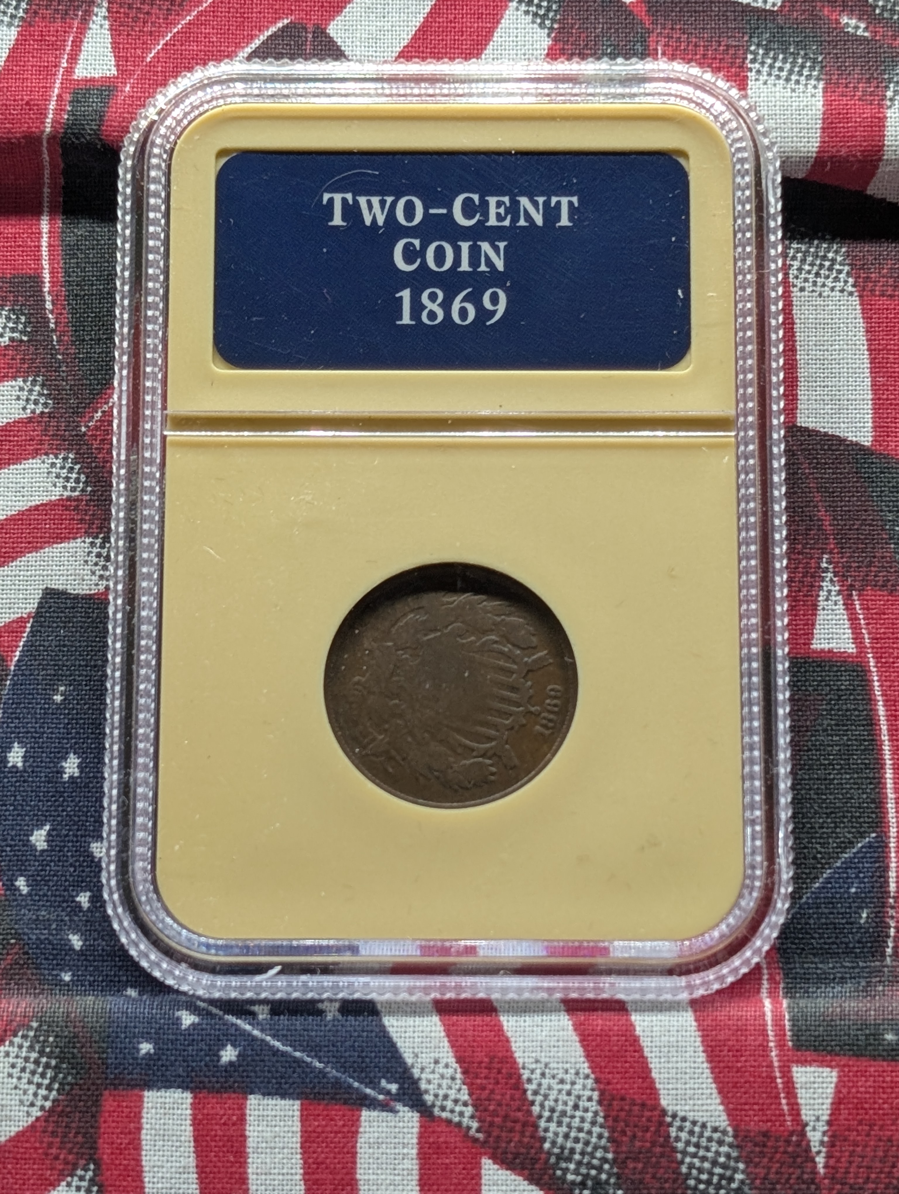 1869 Two-Cent Copper Coin