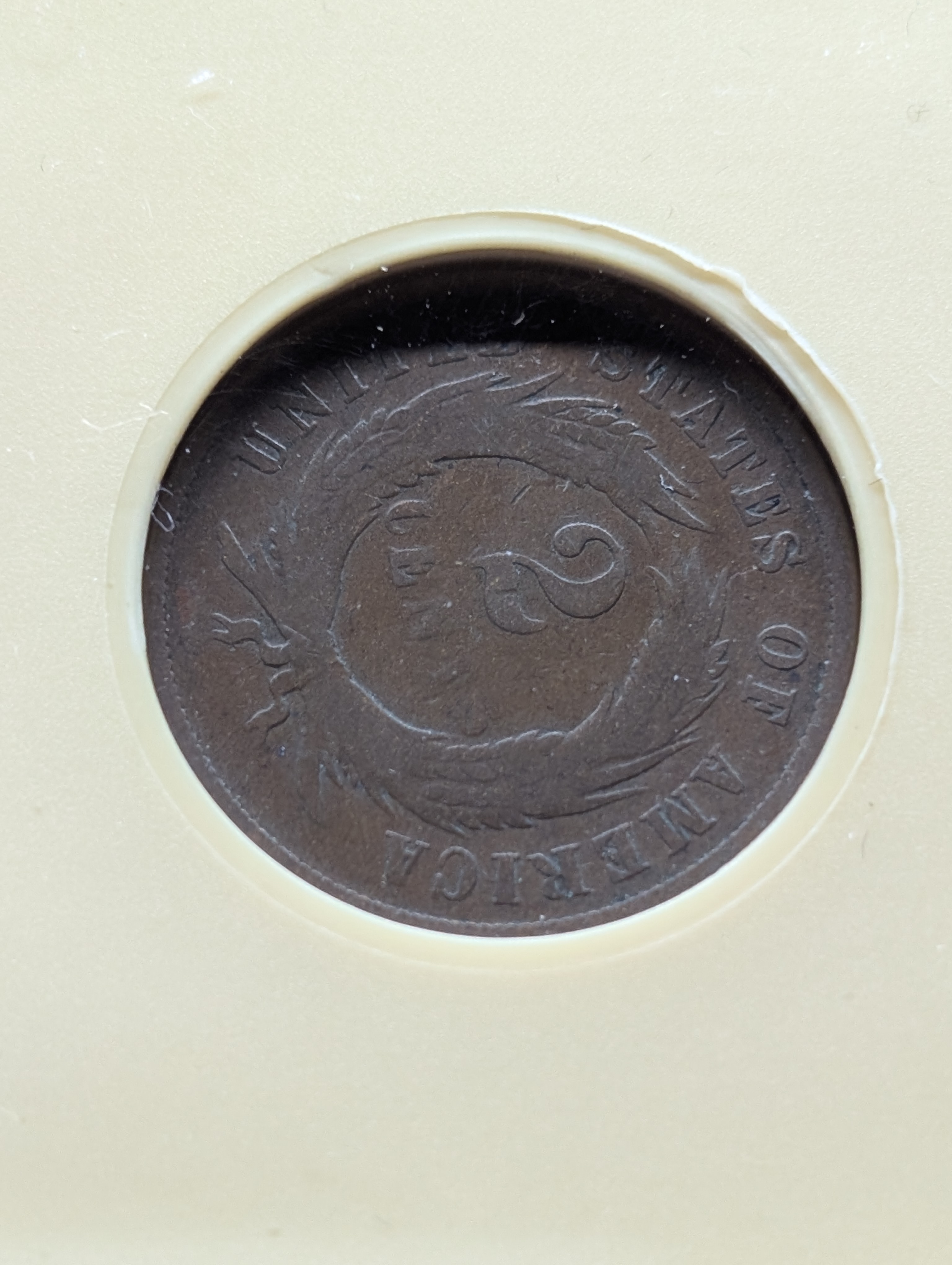 1869 Two-Cent Copper Coin