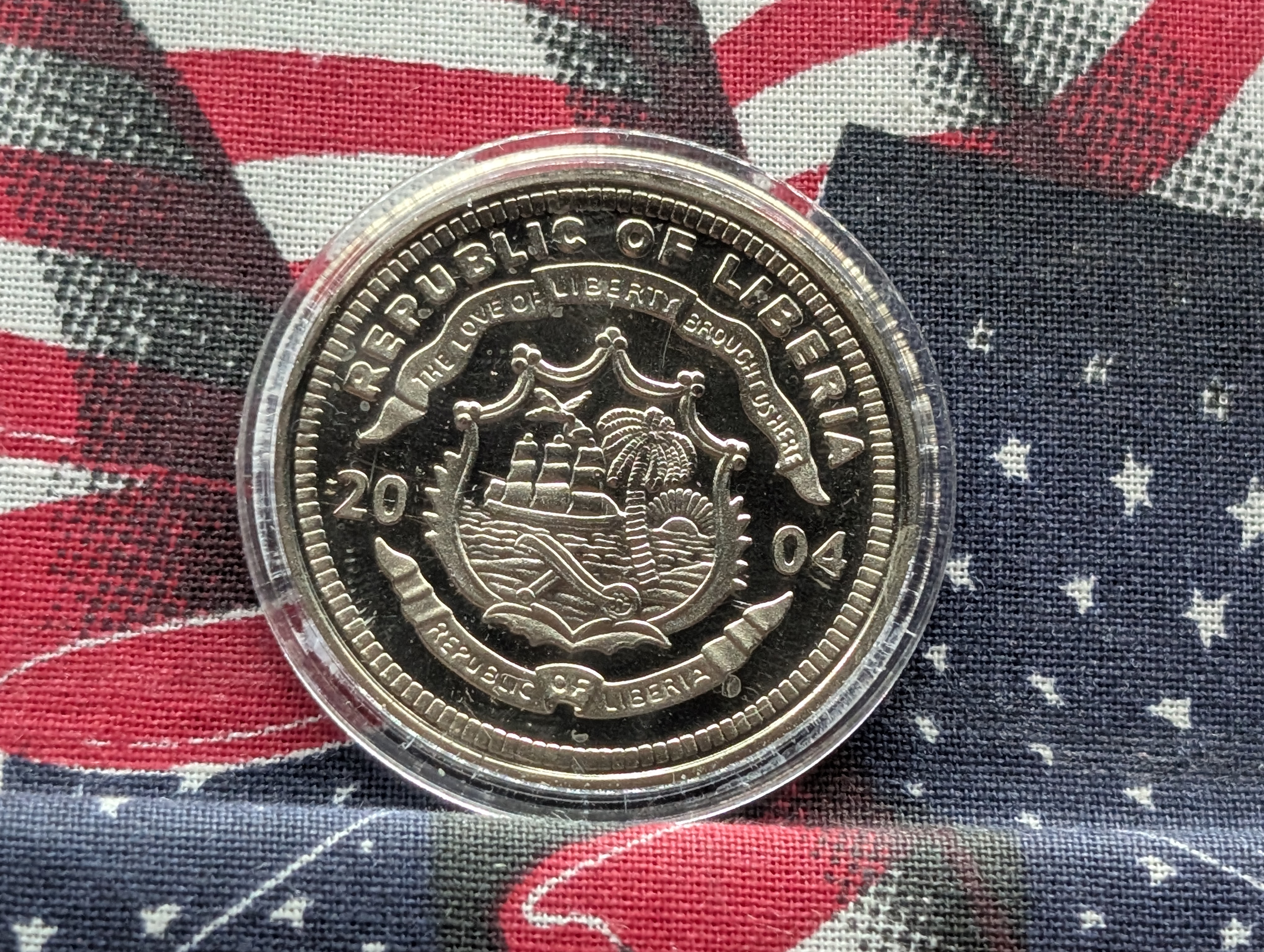 2004 Liberia $10 George W. Bush Commemorative Coin