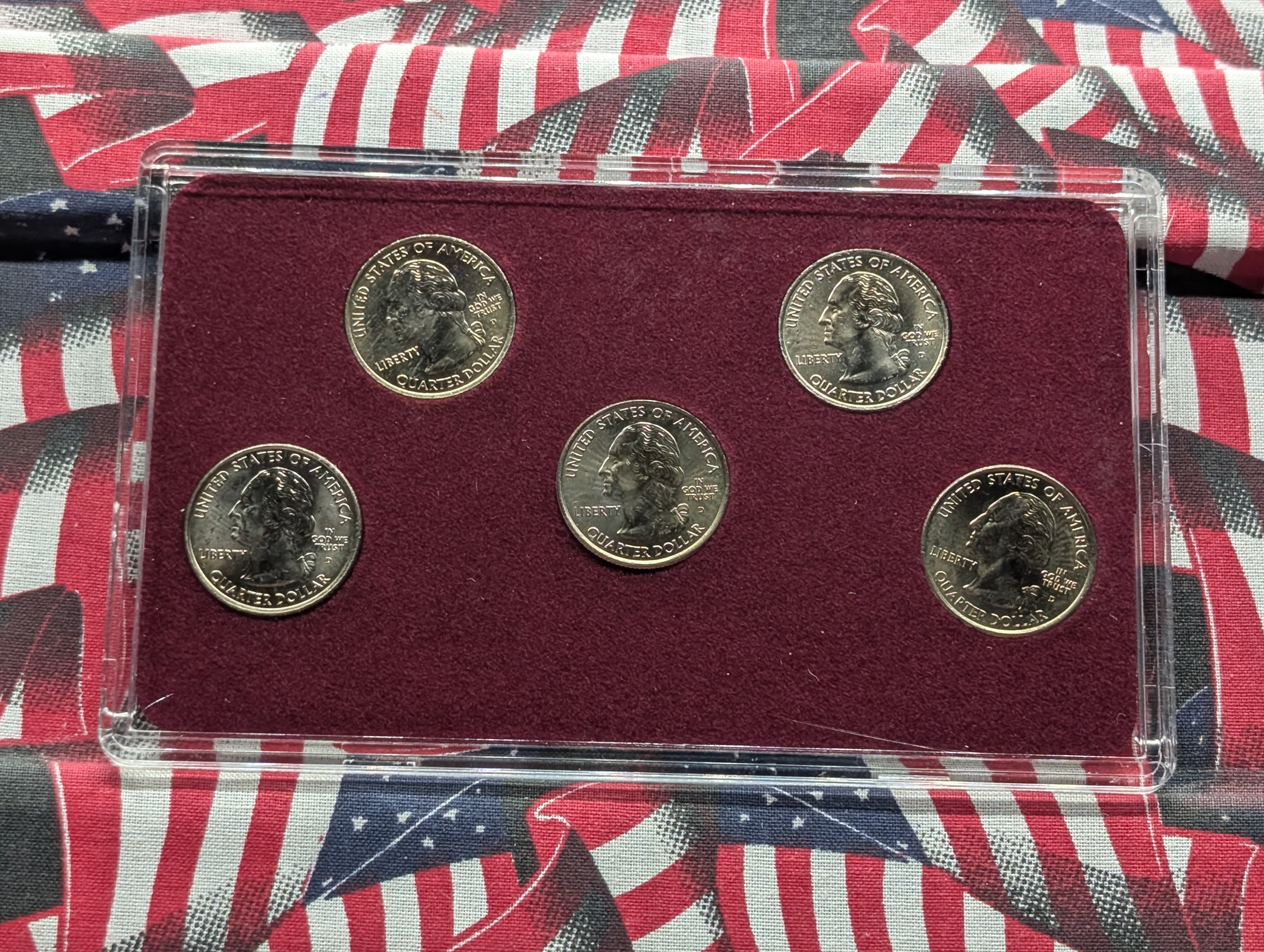 2008 Denver Mint 5-Coin Commemorative Quarter Set