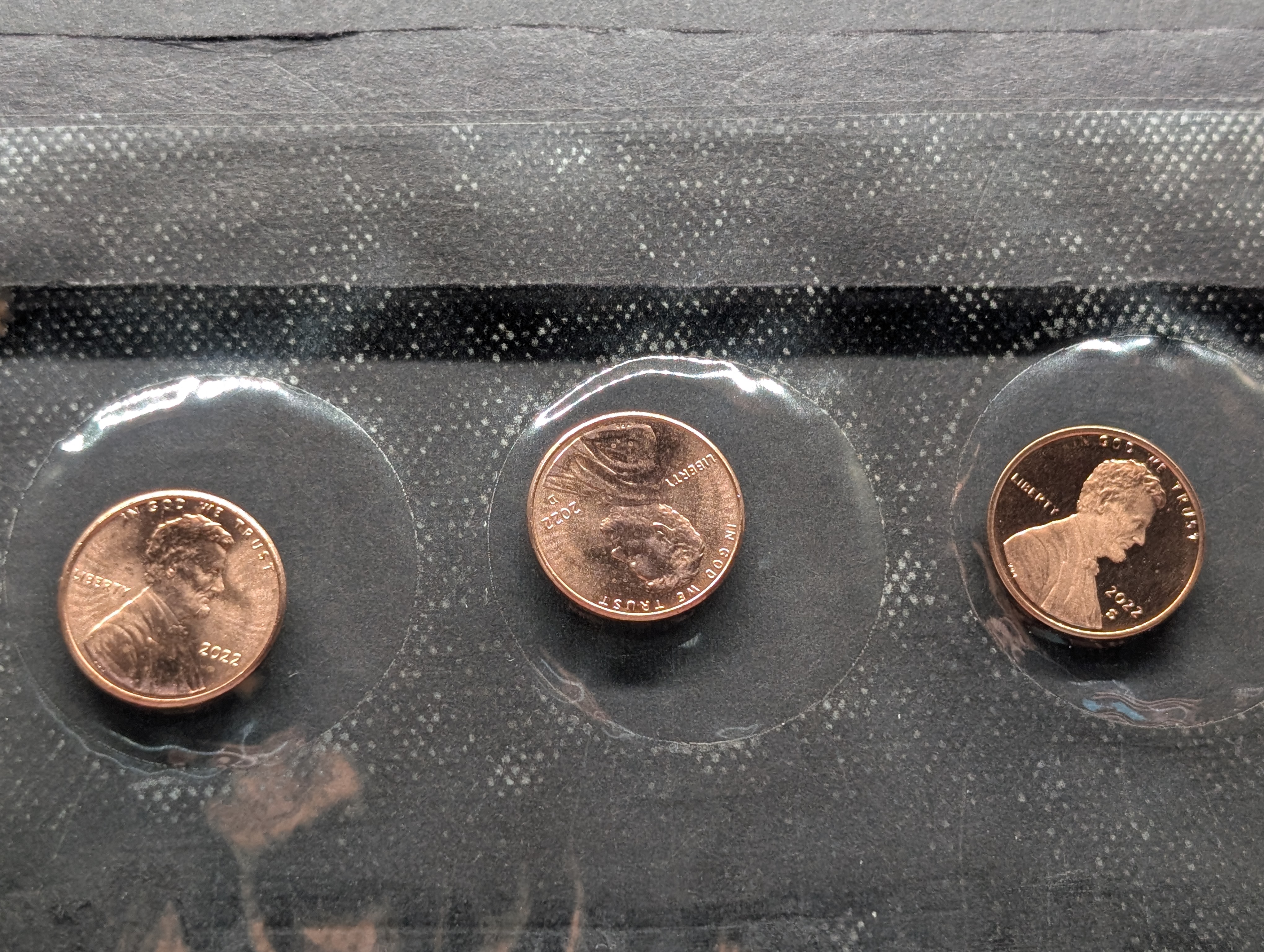 2022-P, D, & S Proof Three-Coin Lincoln Cent Collection