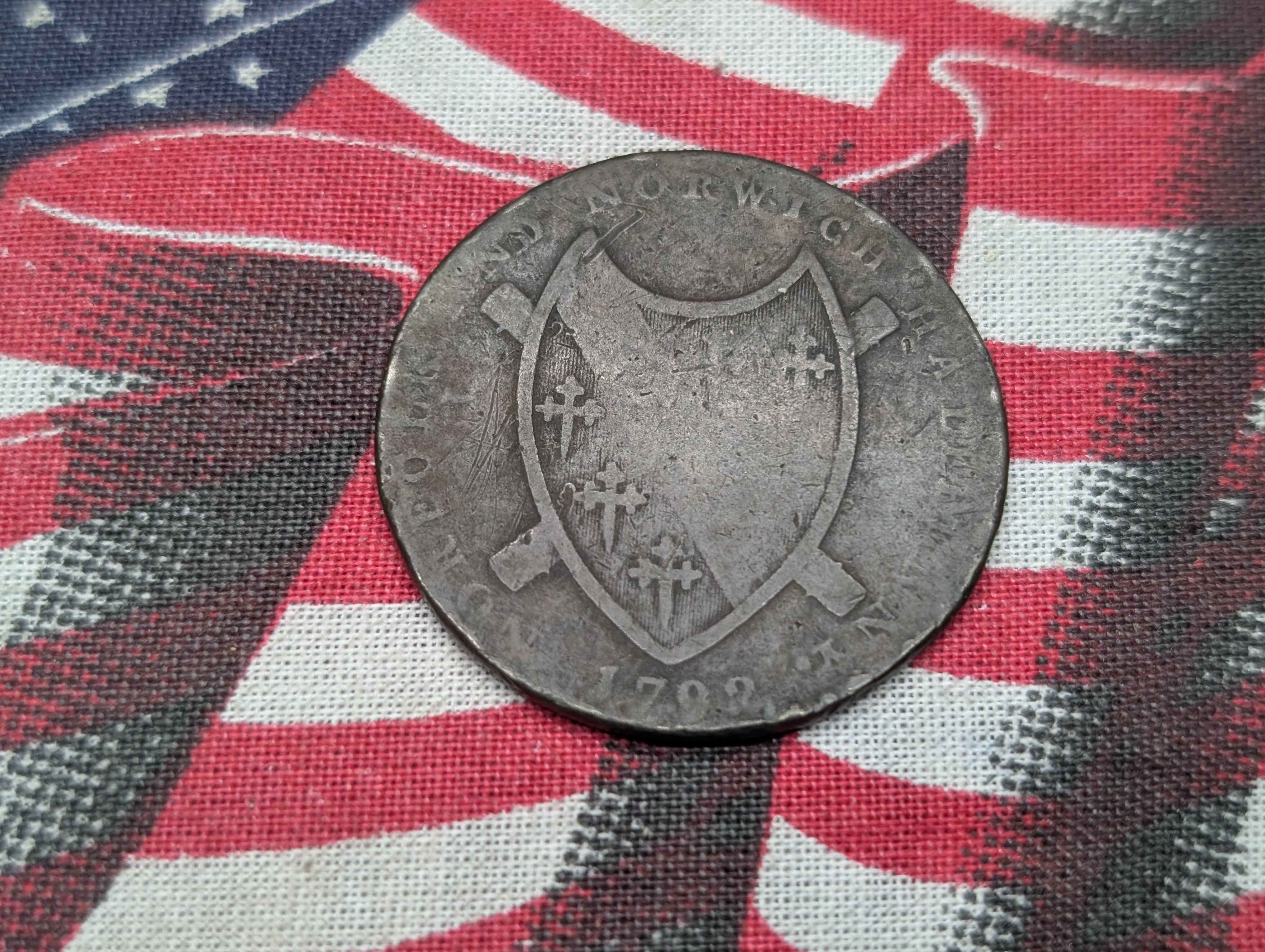 1792 Norwich Half-Penny Conder Token