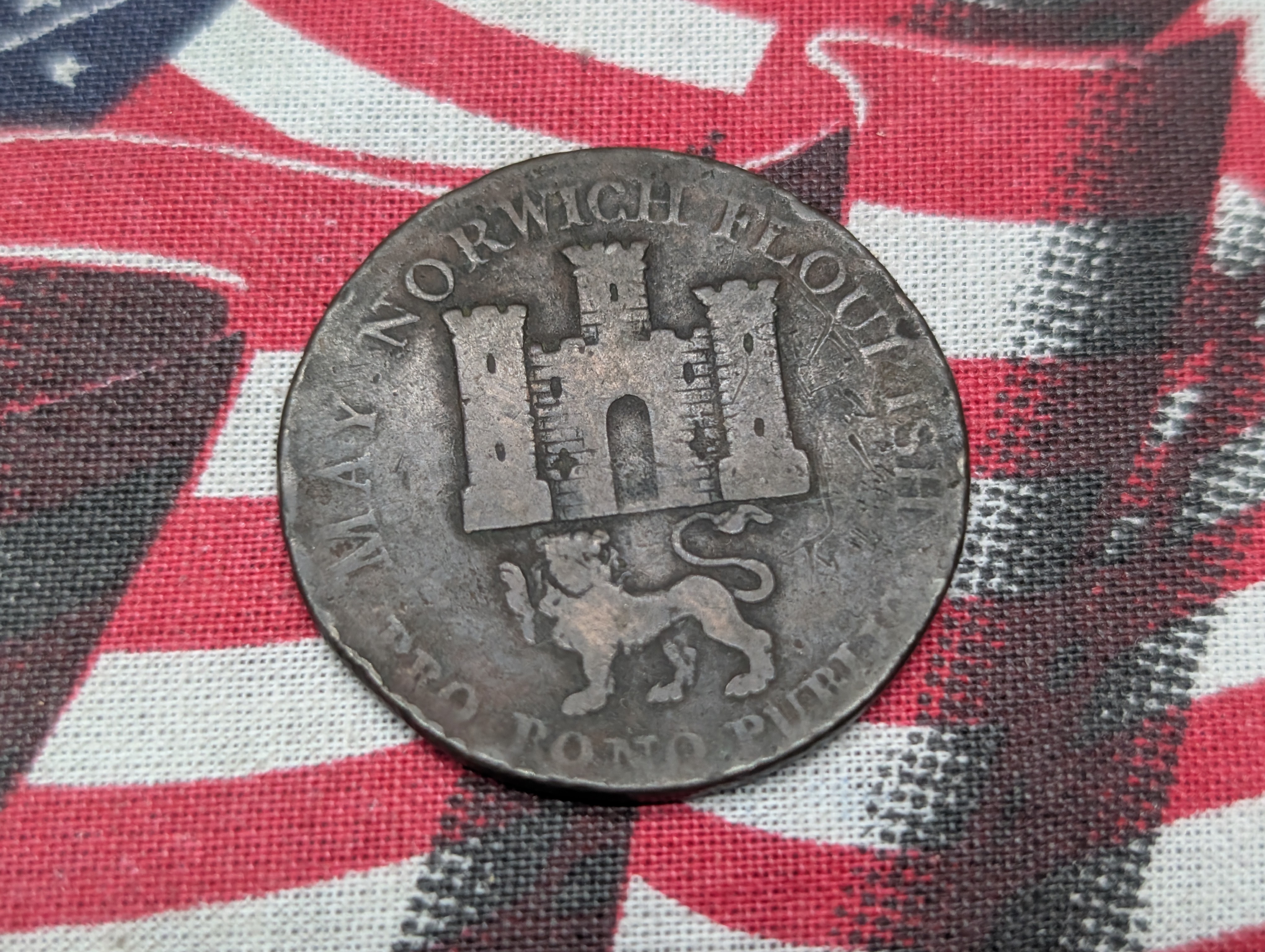 1792 Norwich Half-Penny Conder Token