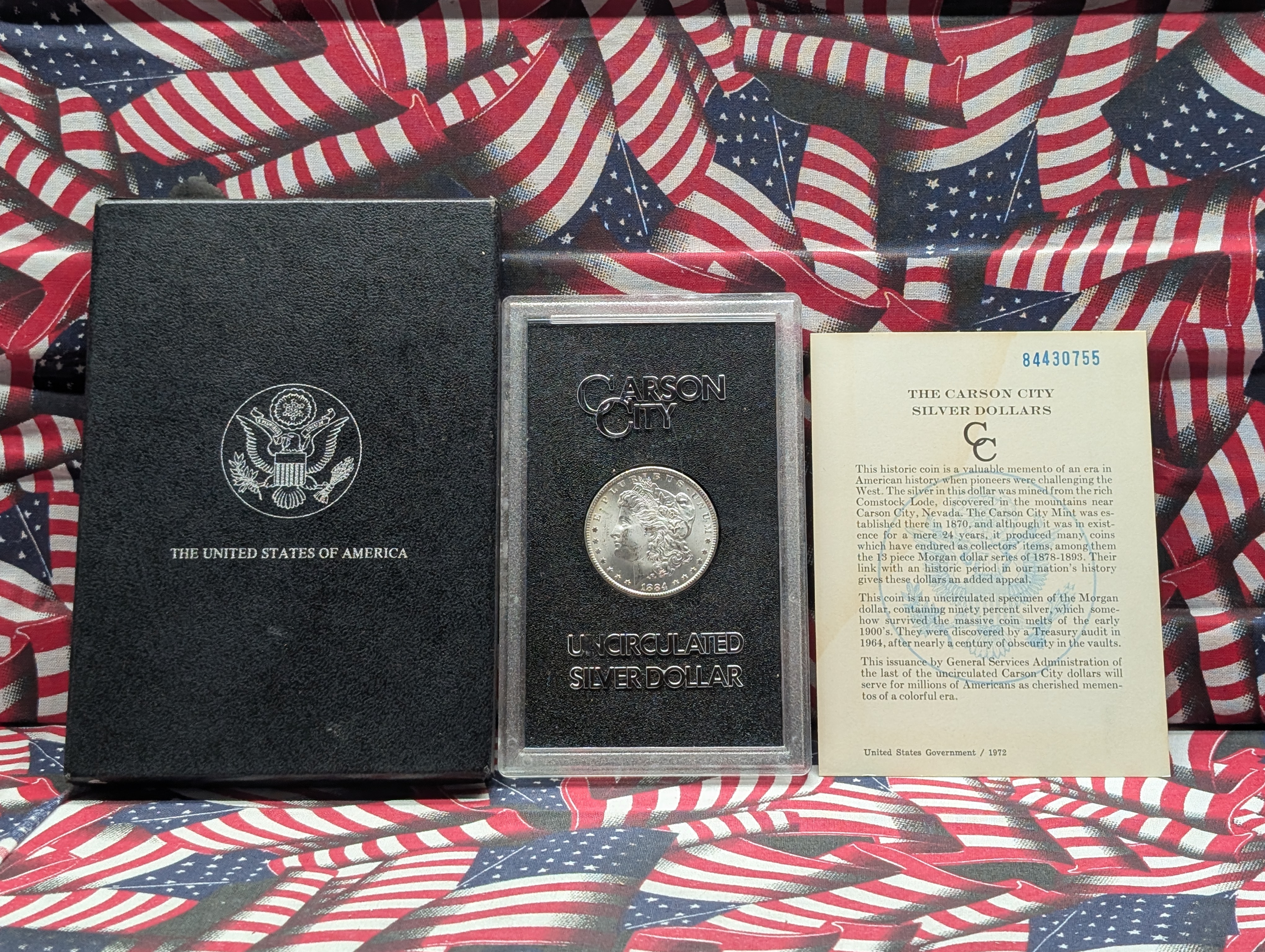 1884-CC Morgan SILVER Dollar - Choice UNC in GSA Packaging