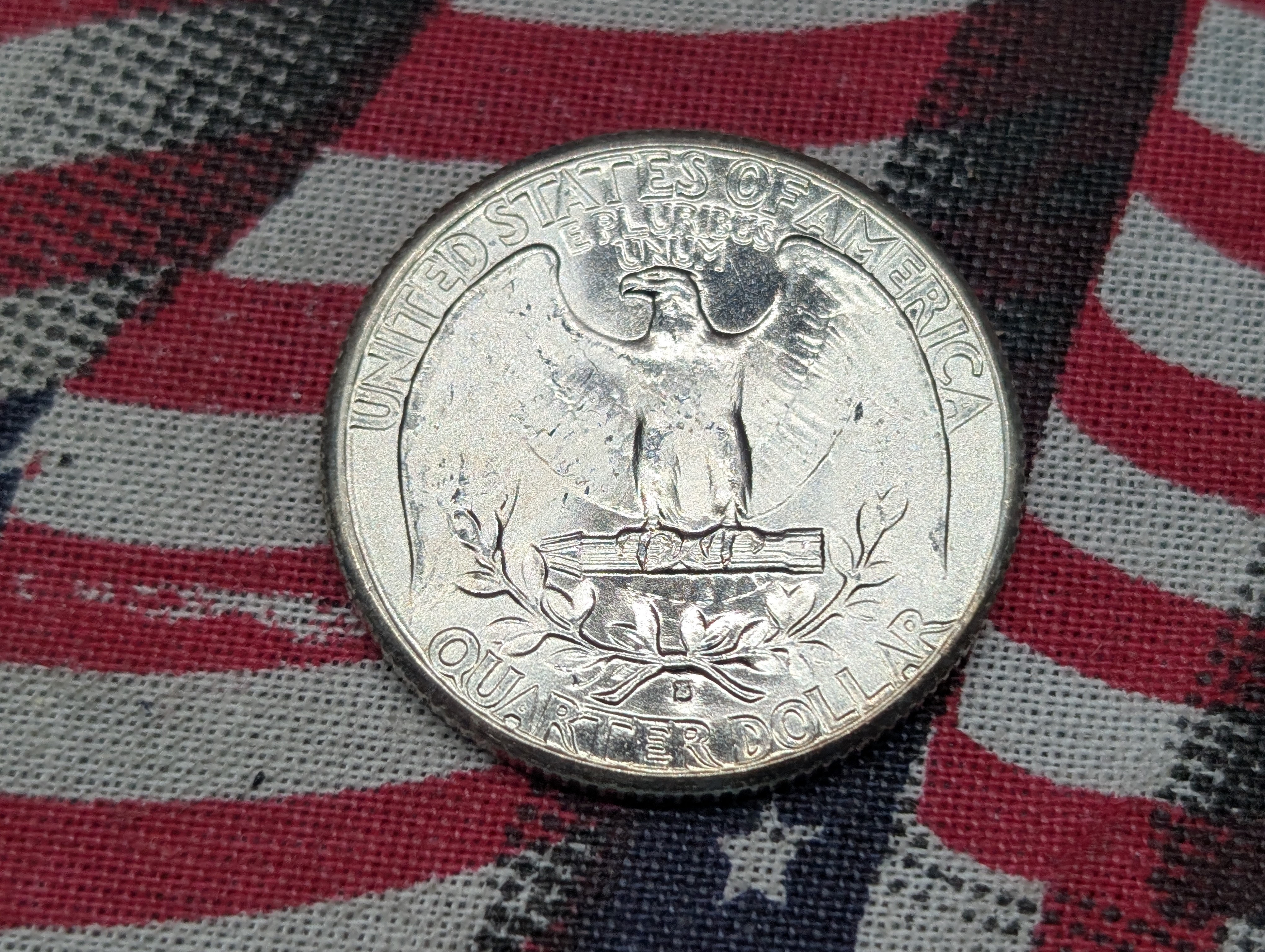 1935-S Washington 90% Silver Quarter - Appears UNC.