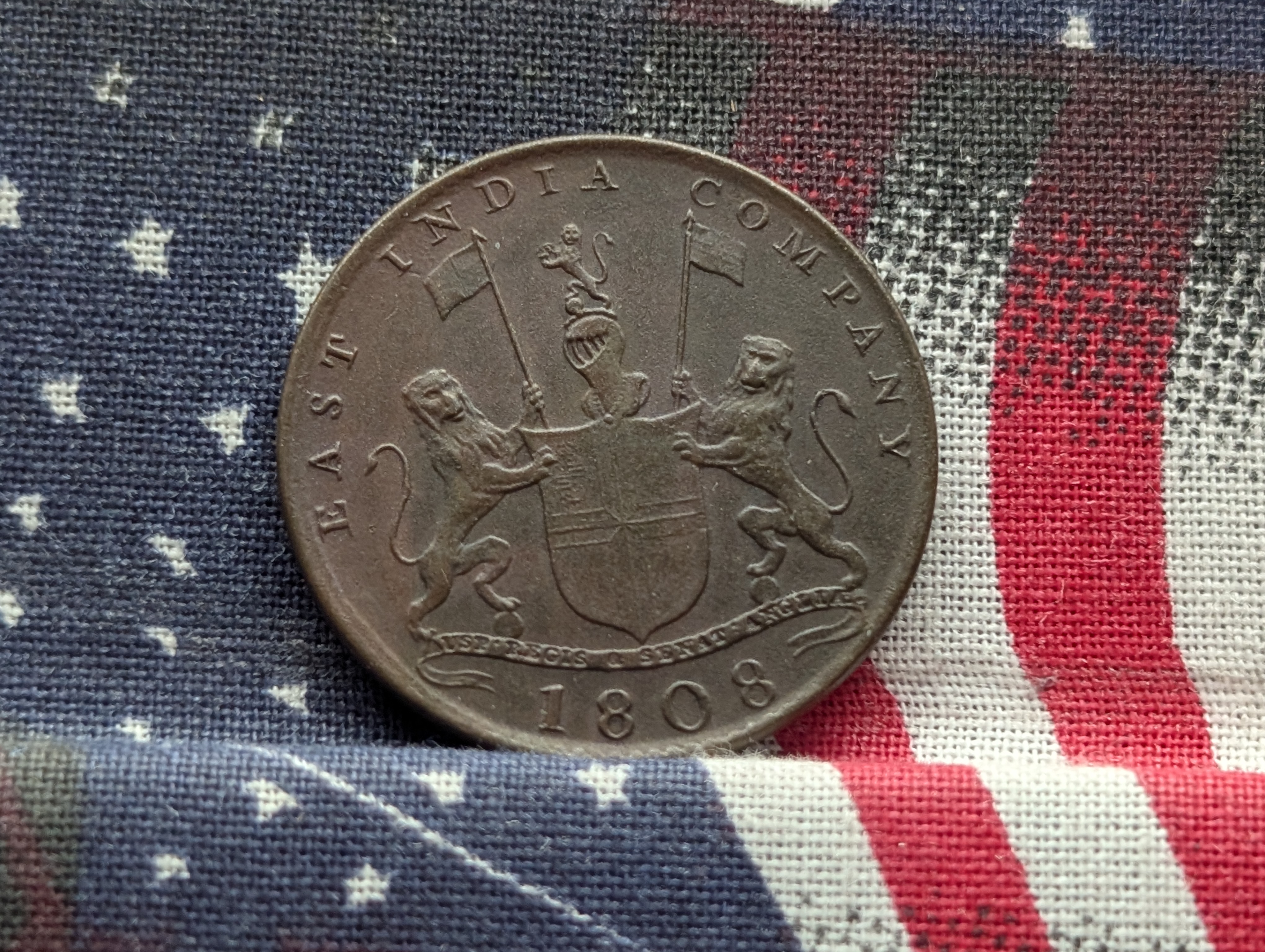 1808 East Indian Company X (10) Cash Coin - Recovered from the Admiral Gardner SHIPWRECK!!