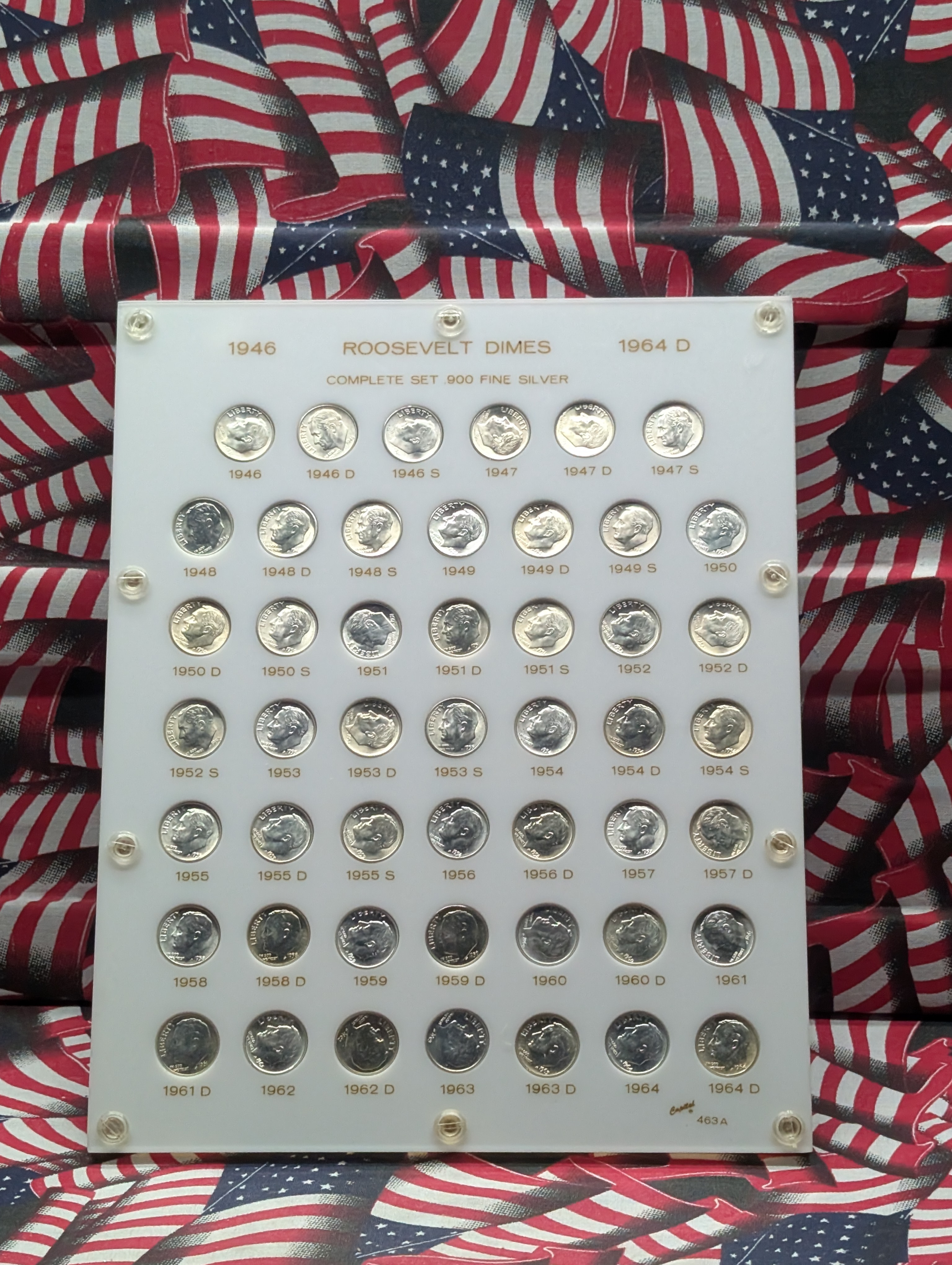(48) 1946-1964 Roosevelt Dimes Set - All Coins Are 90% Silver