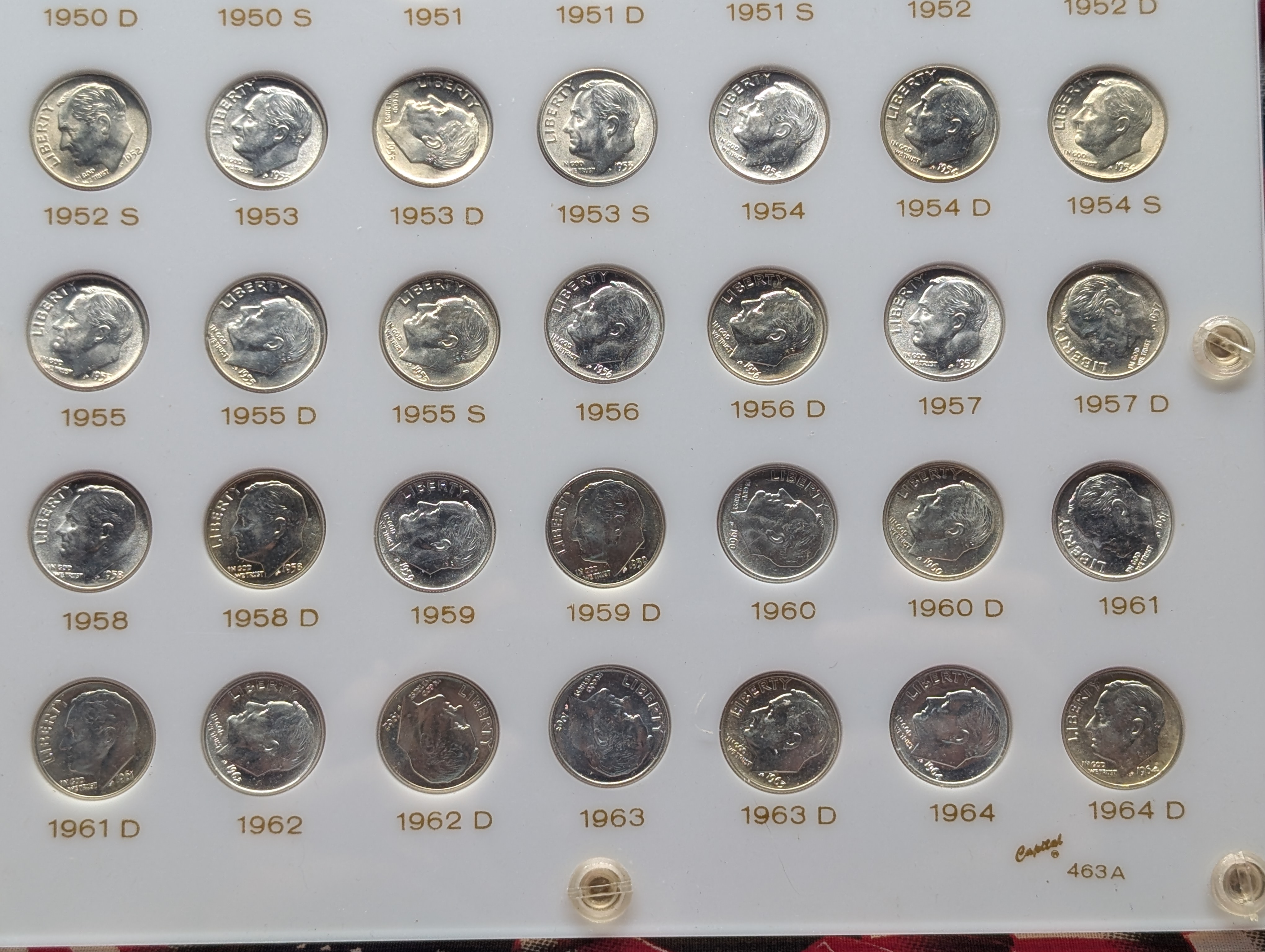 (48) 1946-1964 Roosevelt Dimes Set - All Coins Are 90% Silver