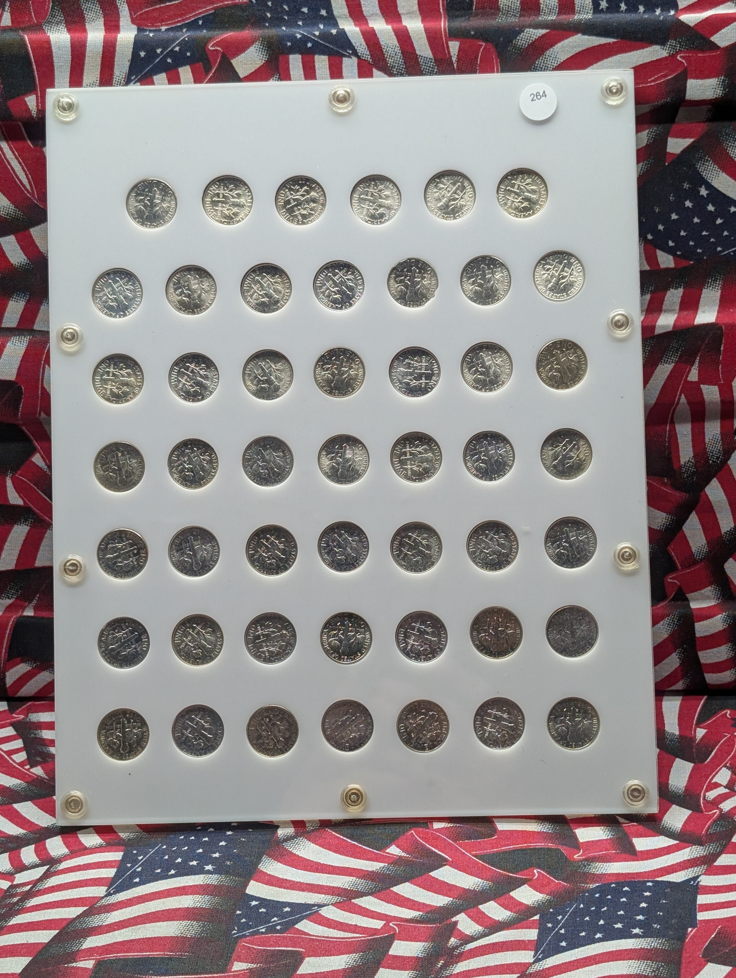 (48) 1946-1964 Roosevelt Dimes Set - All Coins Are 90% Silver