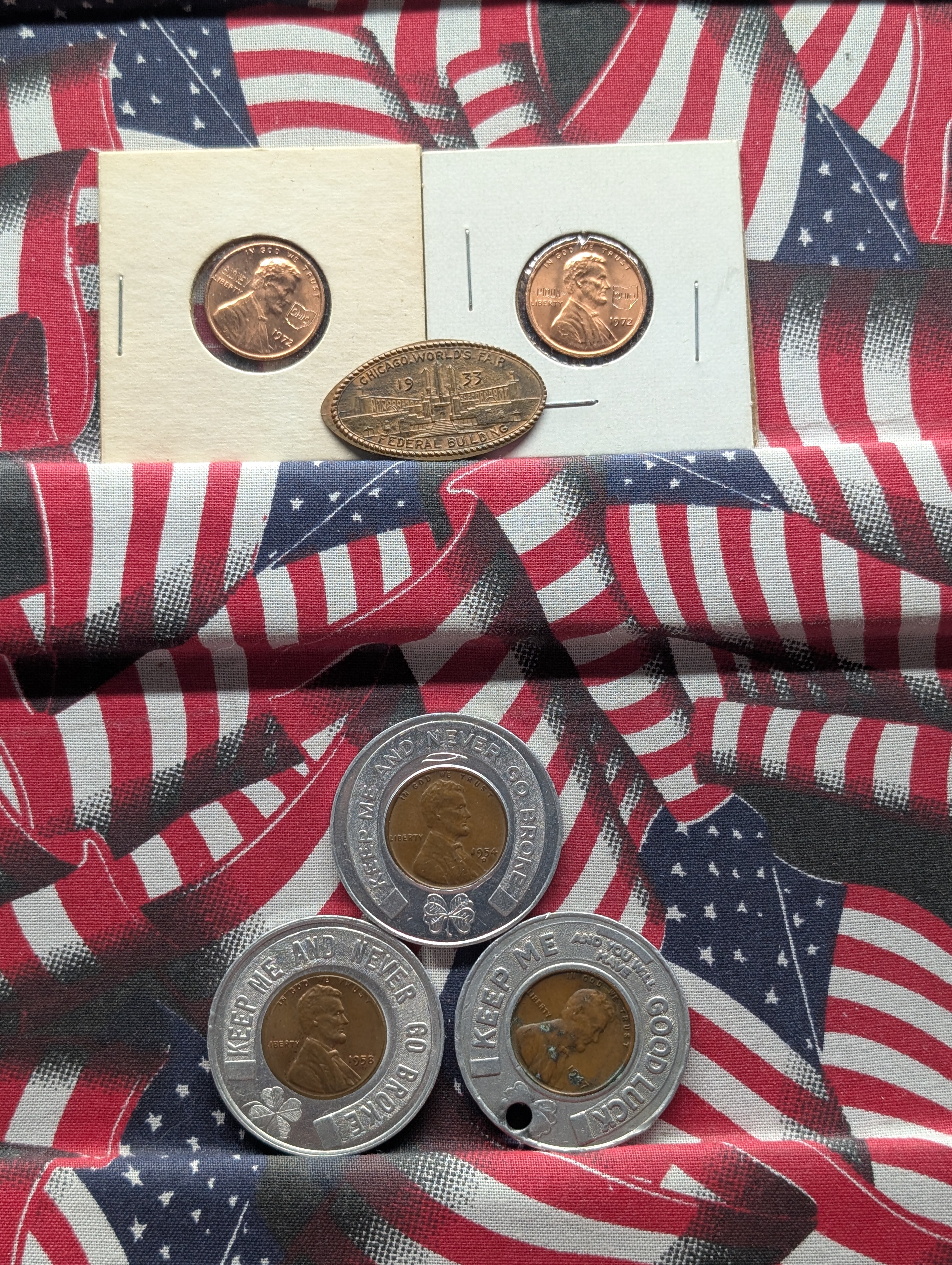 Collection of Lincoln Cent Tokens & Commemoratives