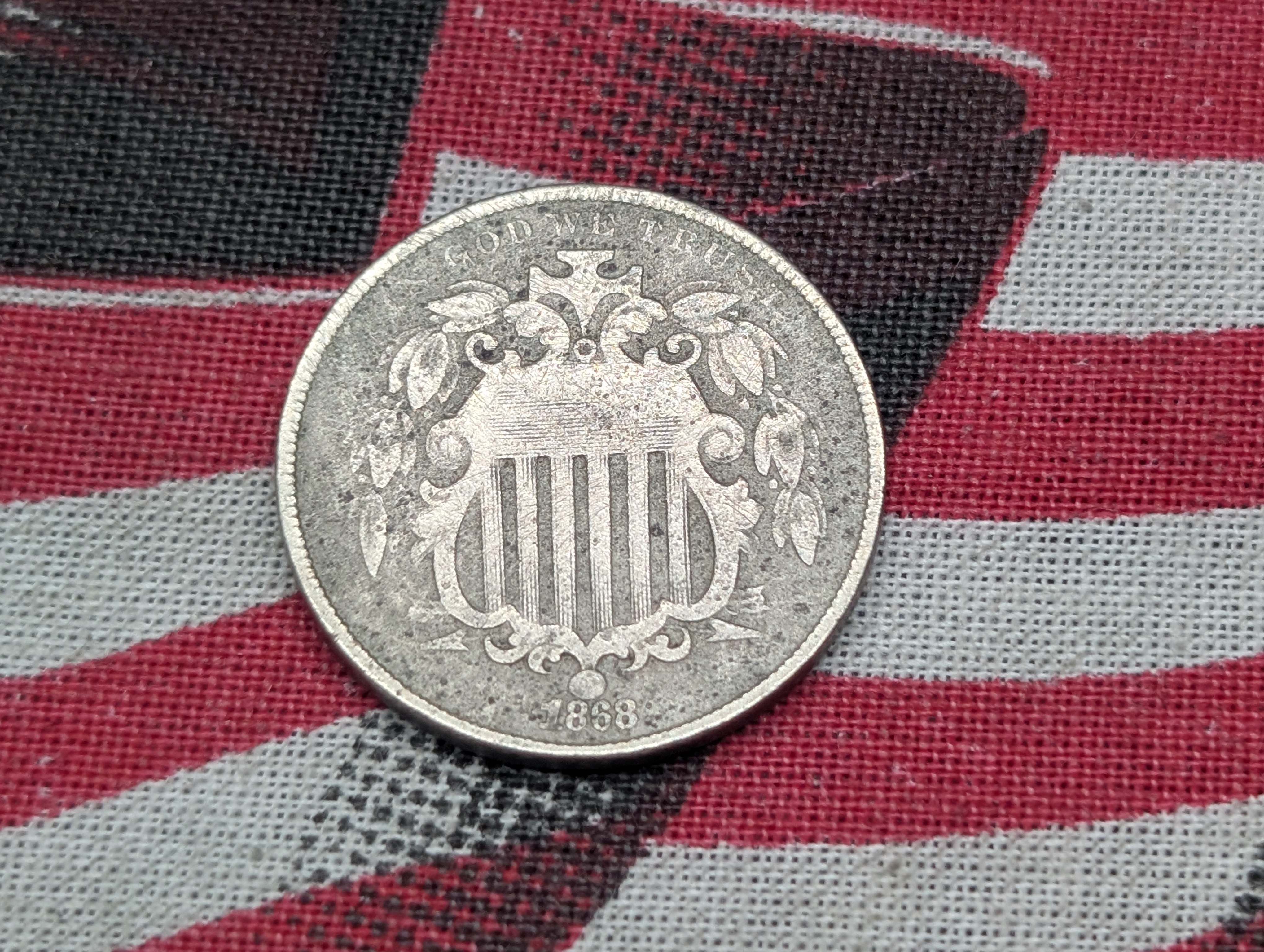 1868 Shield Nickel