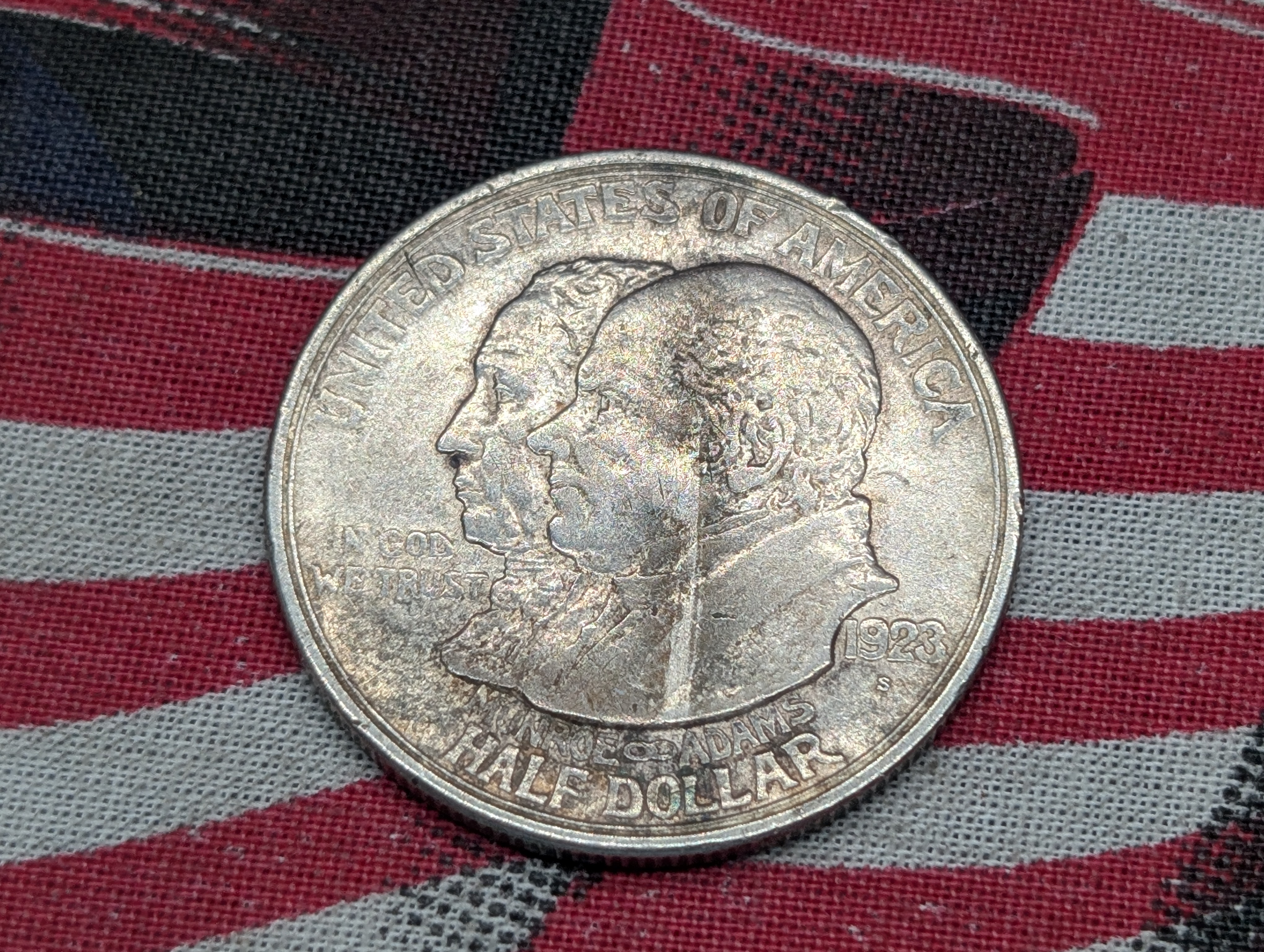 1923-S Monroe Doctrine Commemorative SILVER Half-Dollar