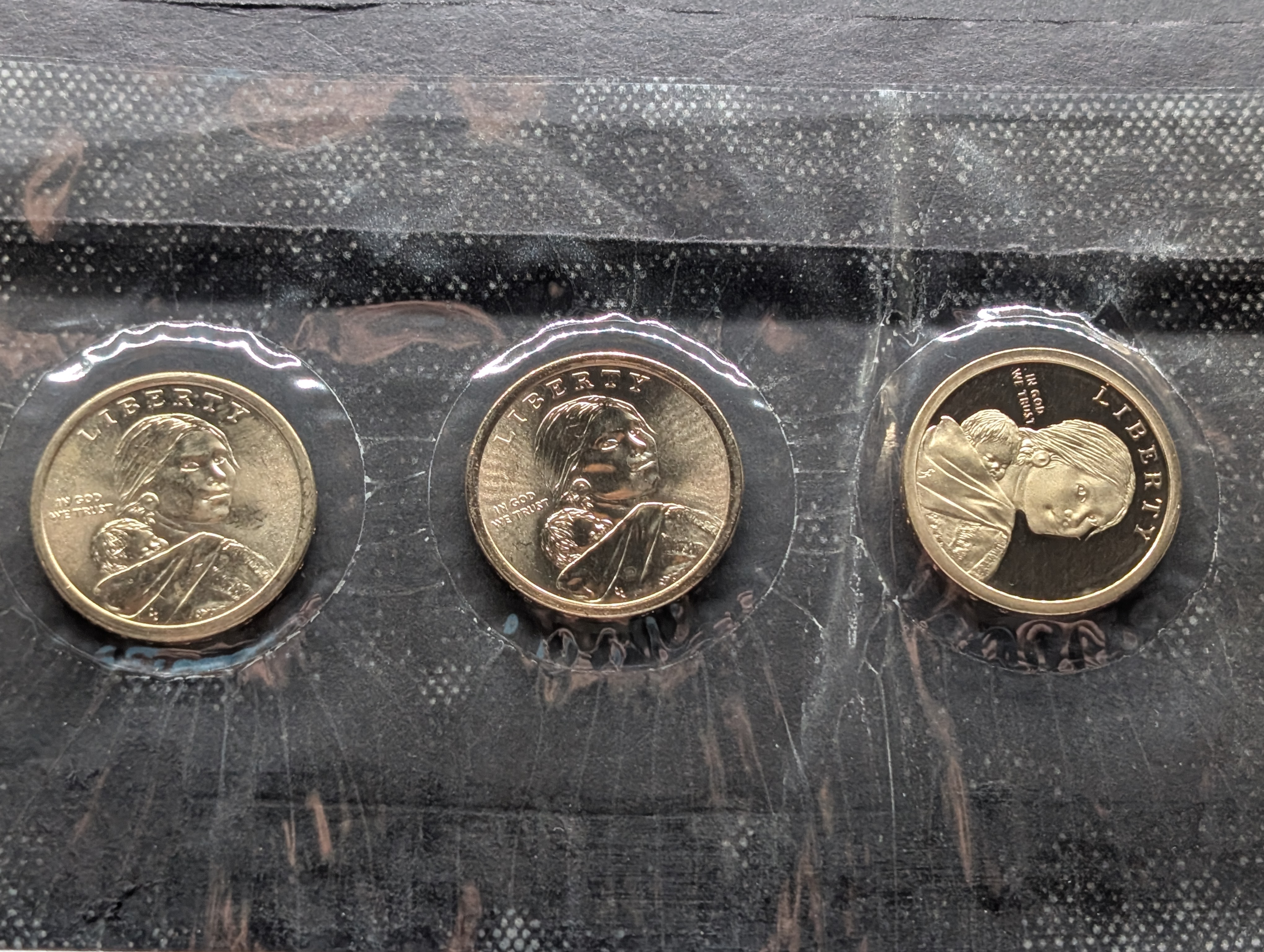 2021-P, D, & S Proof Native American in Military Service Dollar 3-Coin Set