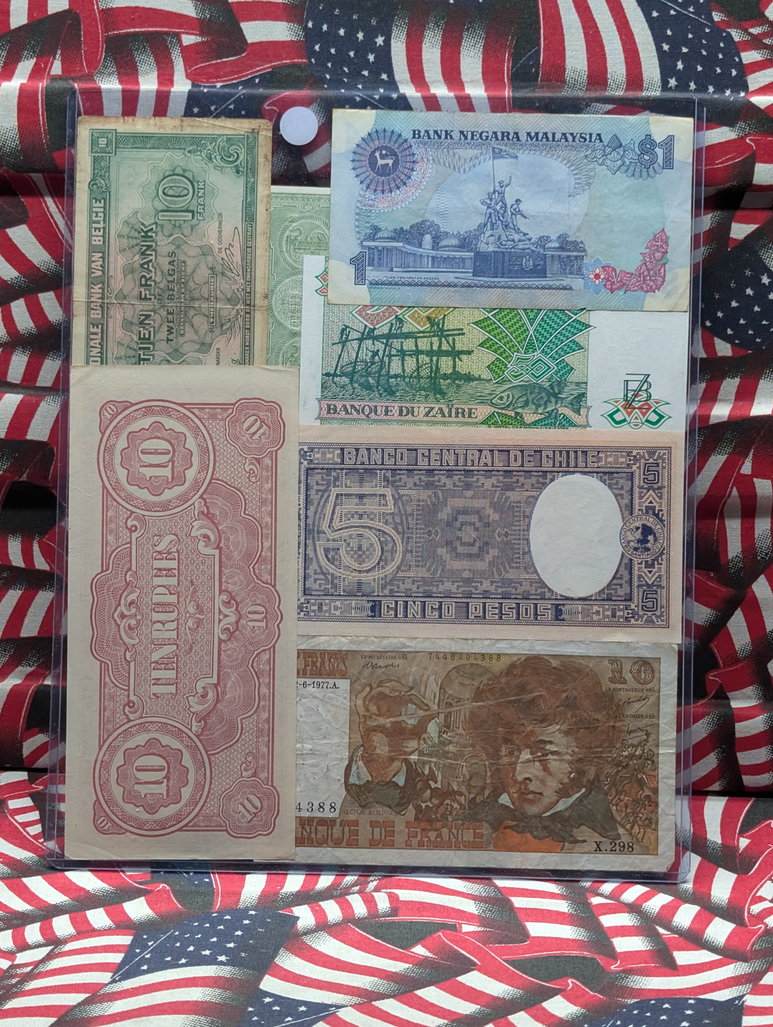 (7) Assorted World Bank Notes
