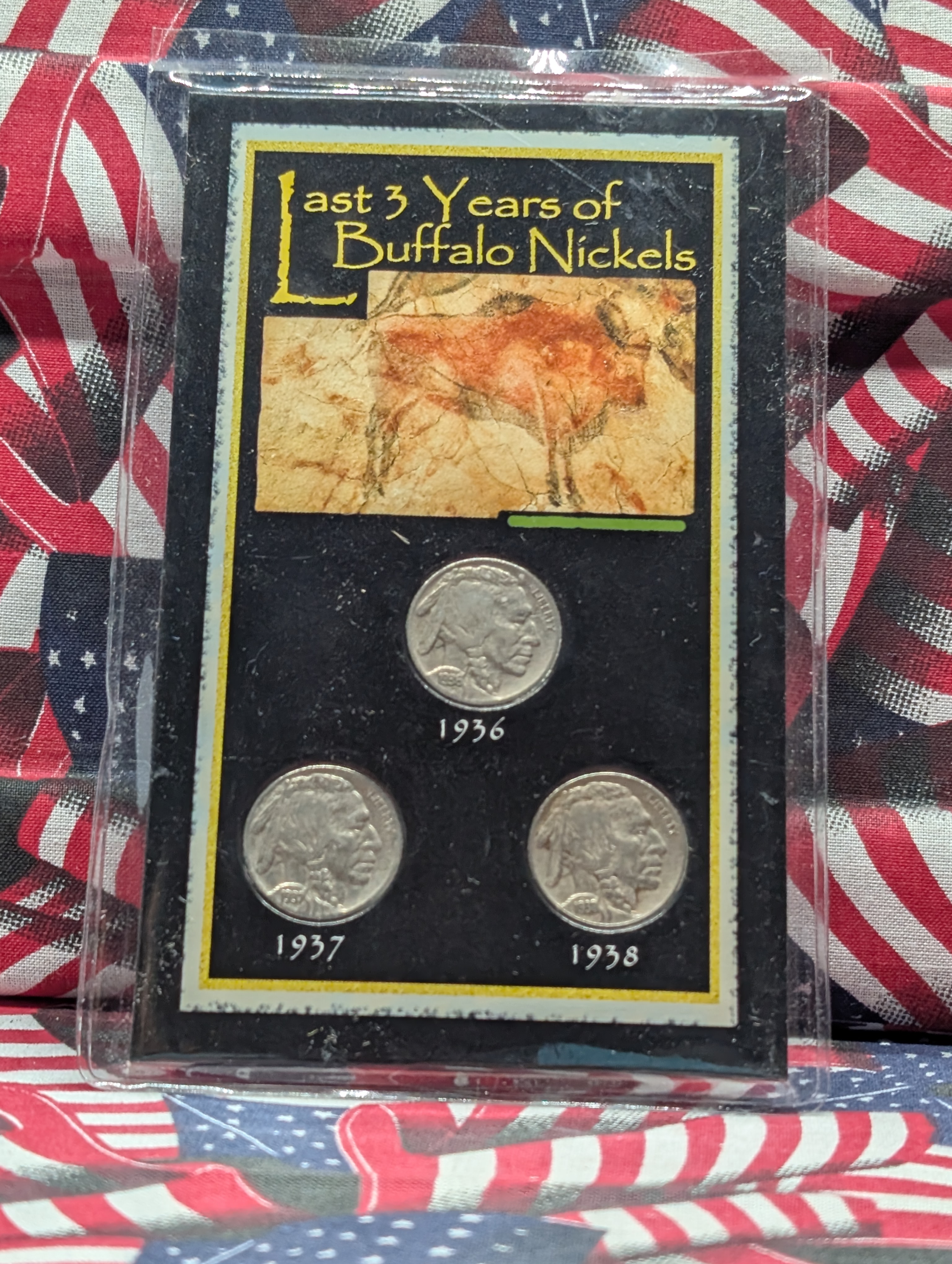 1936-1938 "Last 3 Years of Buffalo Nickels' 3-Coin Set