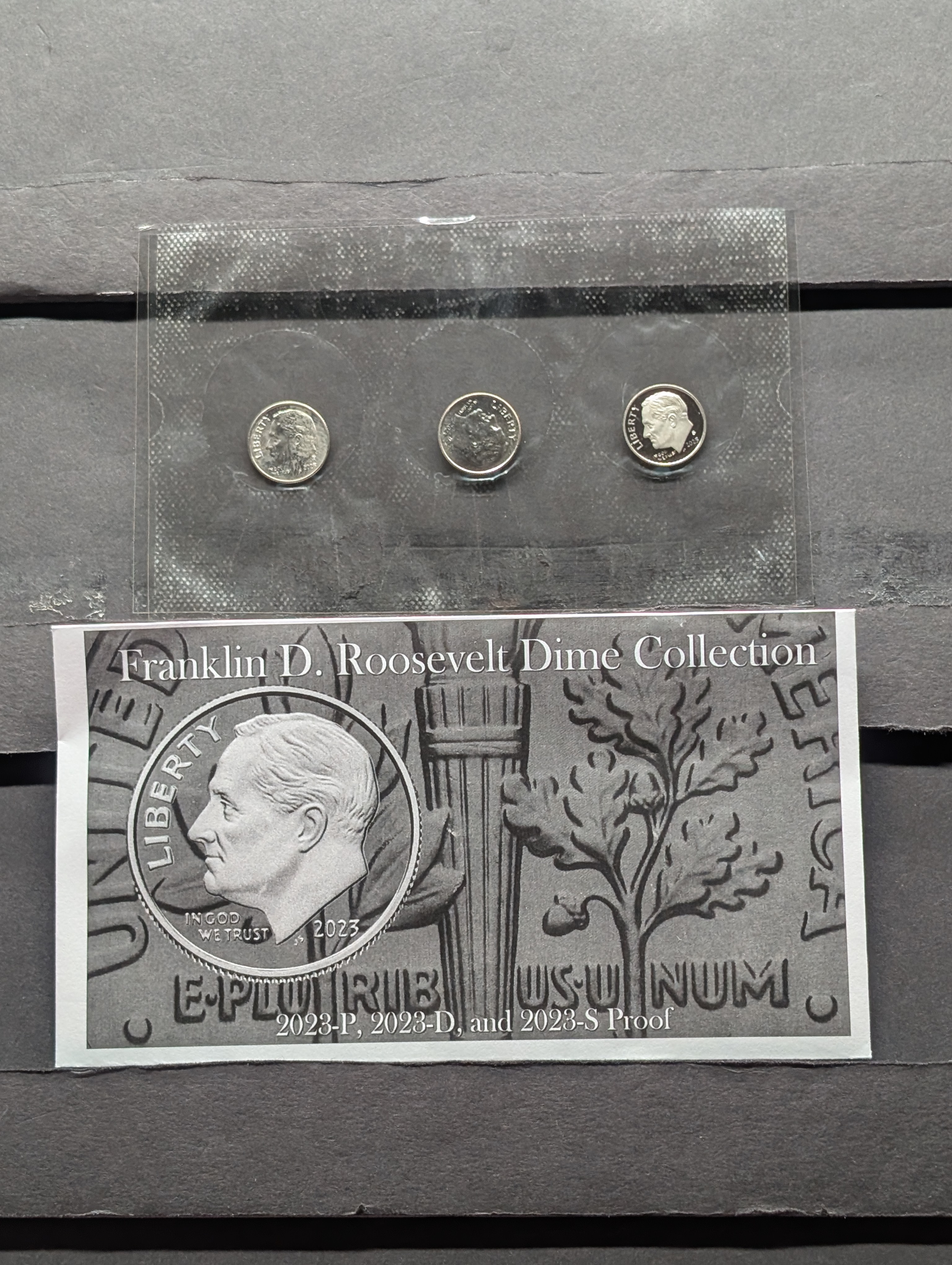 2023-P, D, & S Proof Franklin Roosevelt Dime 3-Coin Collection