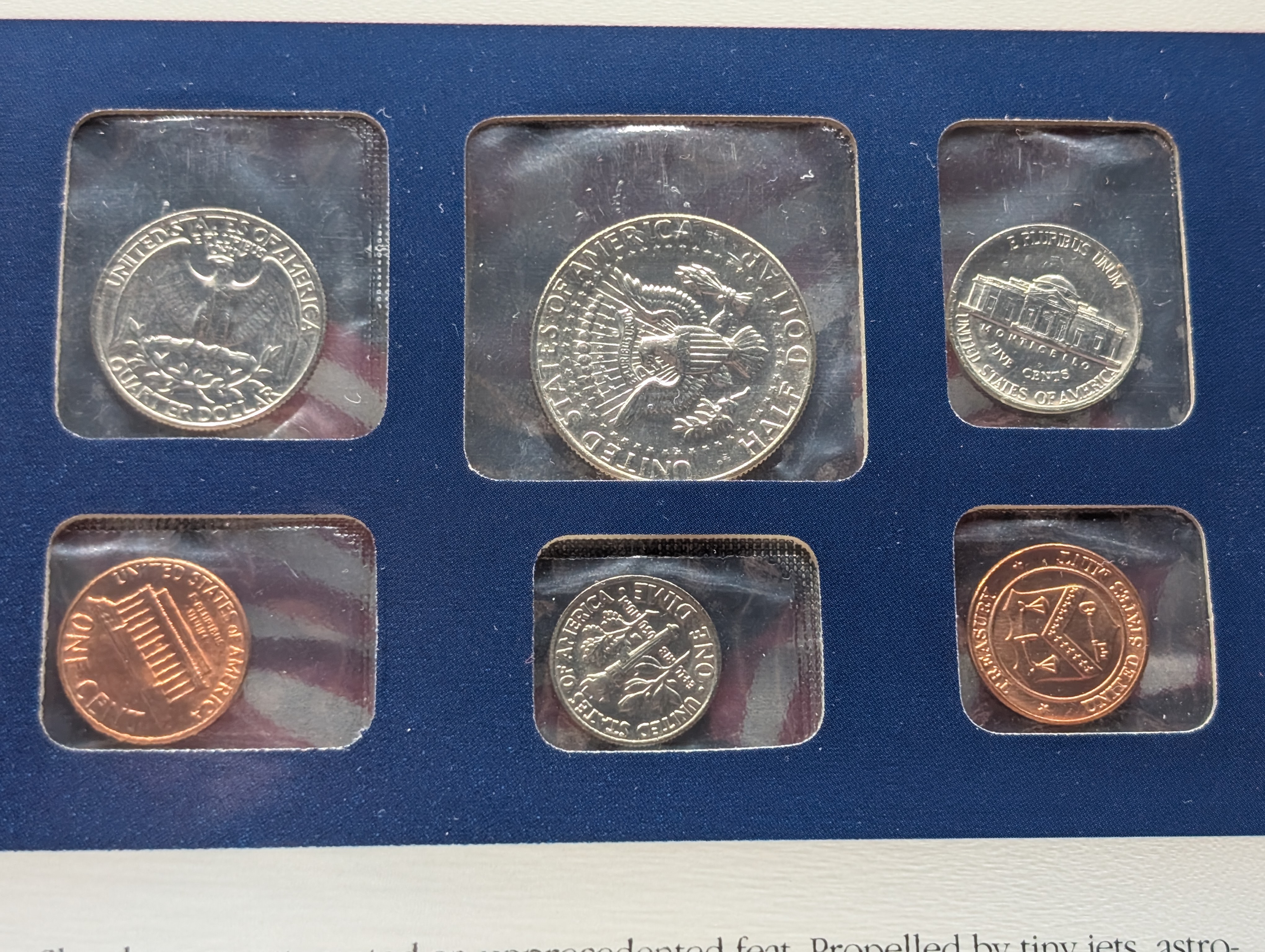1984-P&D U.S. Mint Uncirculated Set w/ Historic Stamps
