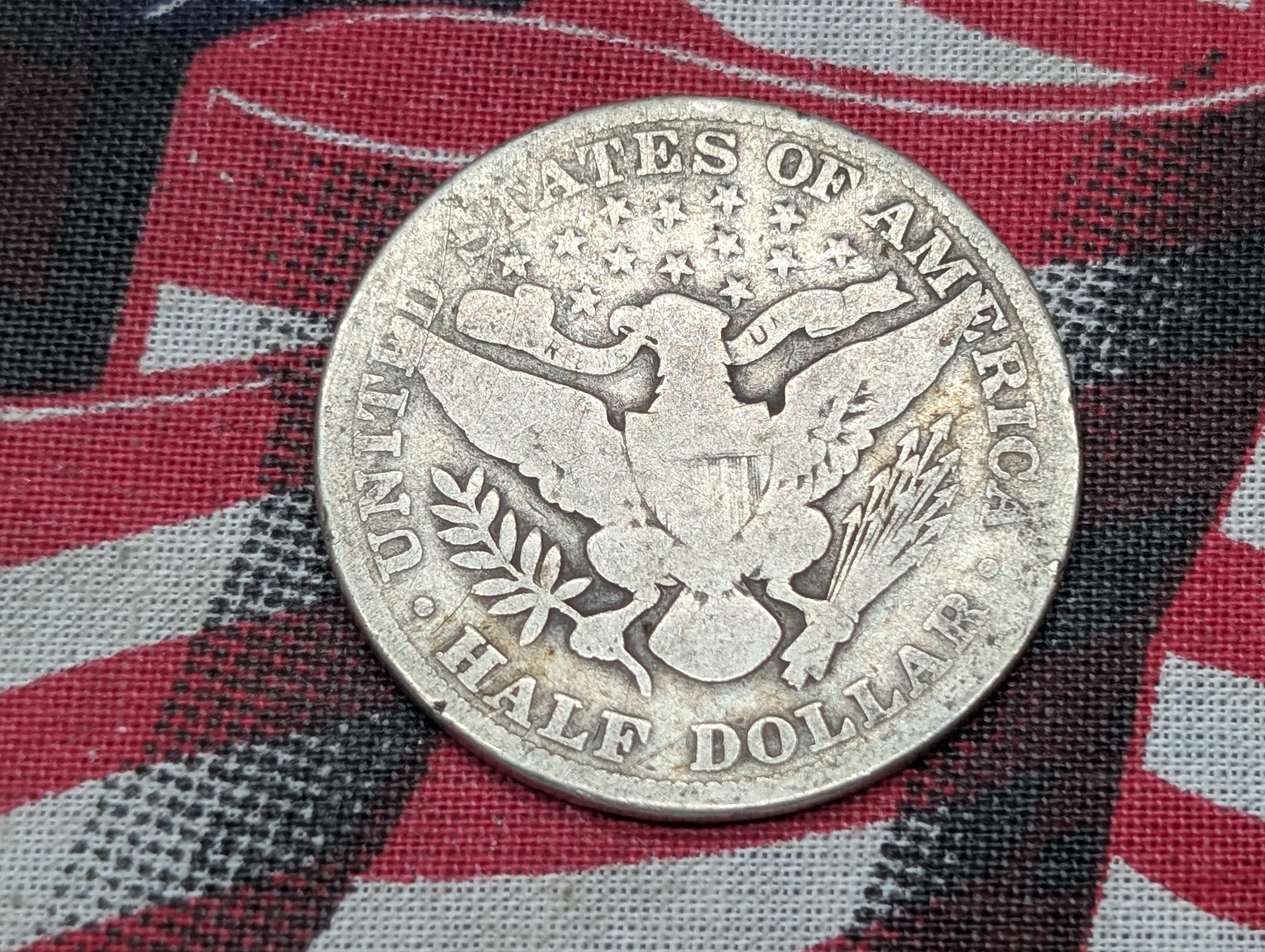 1910 Barber 90% Silver Half-Dollar