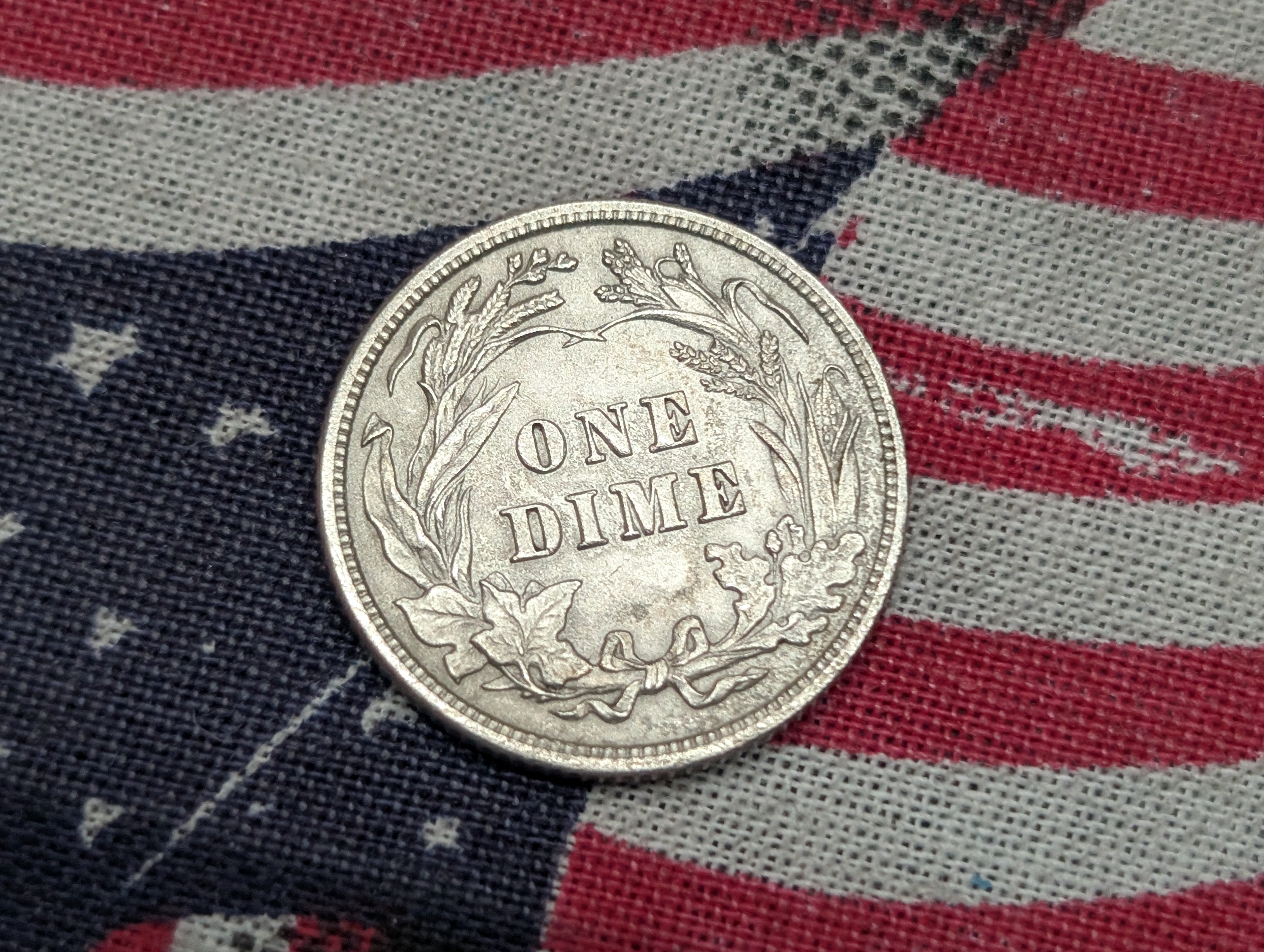 1916 Barber 90% Silver Dime