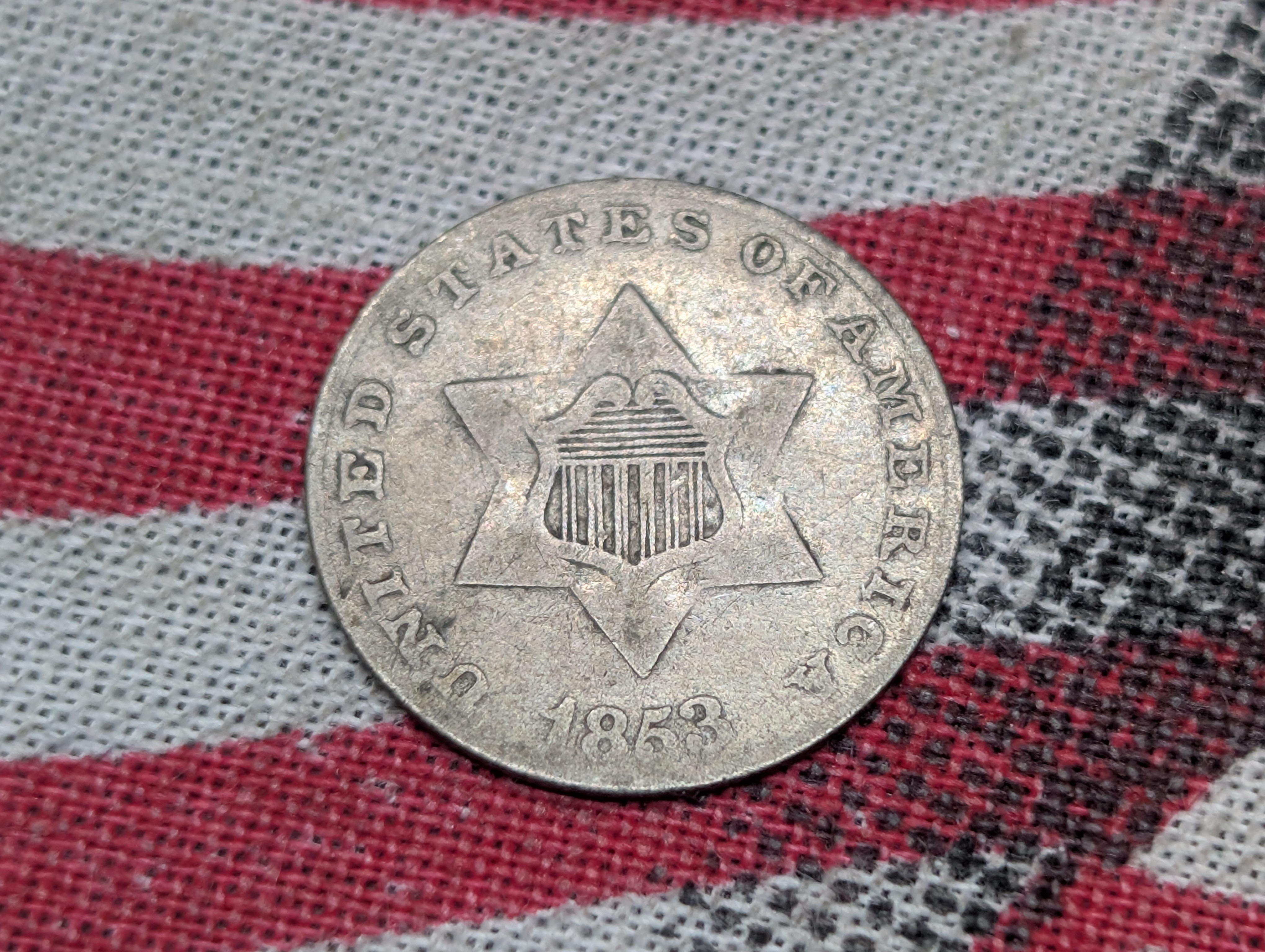 1853 Three-Cent Silver "Trime"