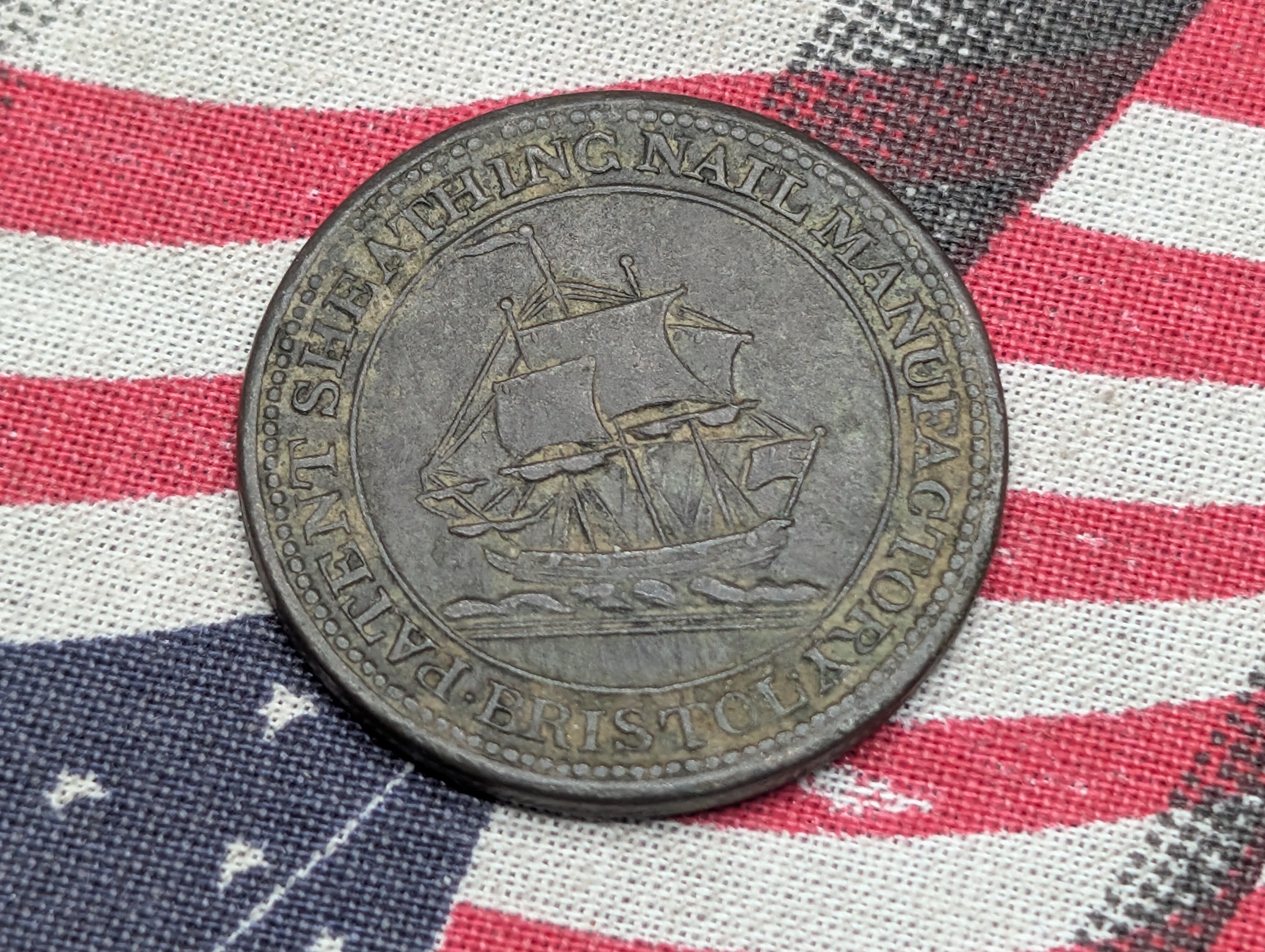 1811 Bristol-London Half-Penny Conder Token