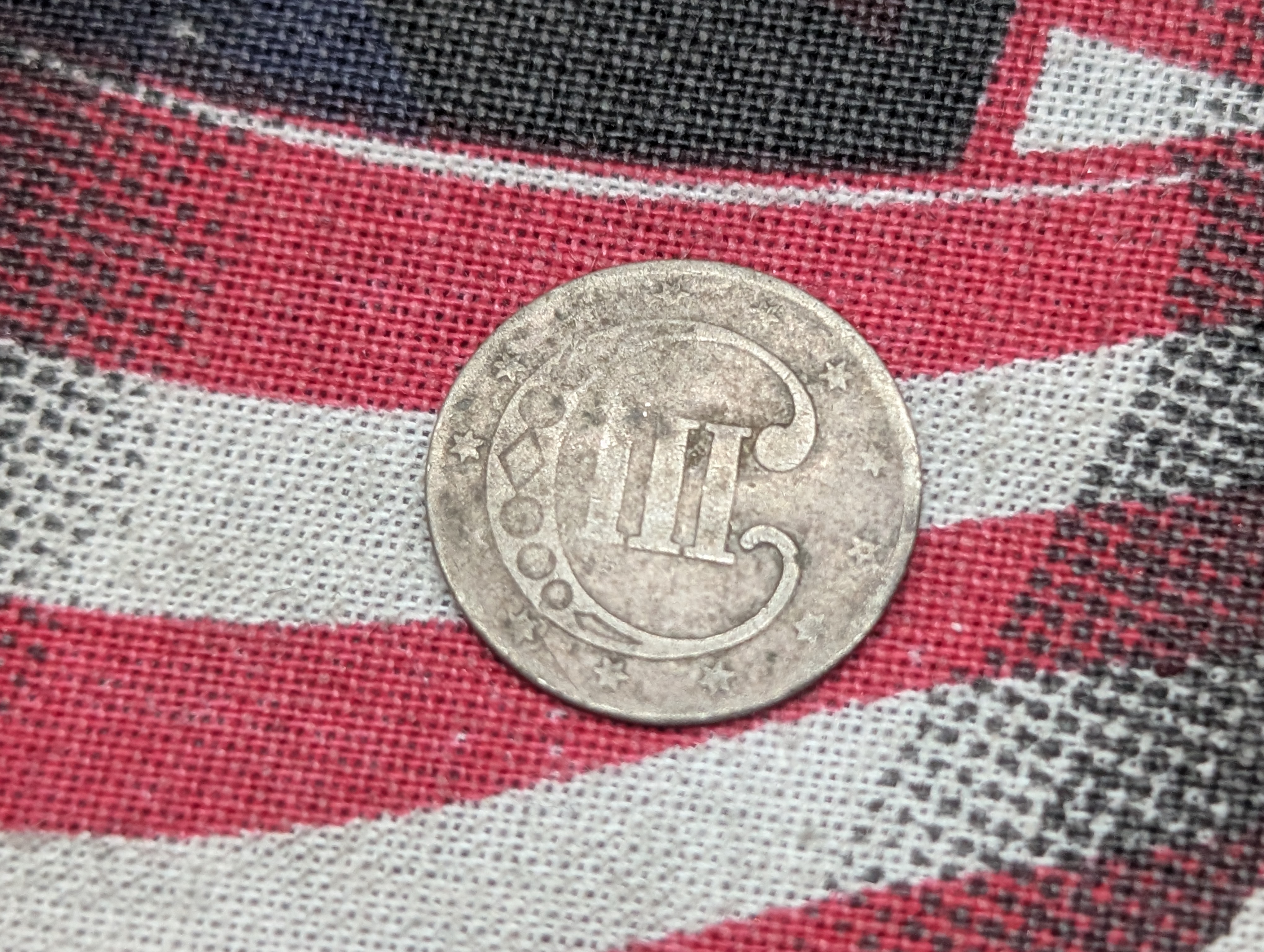 No Date Three-Cent SILVER "Trime"