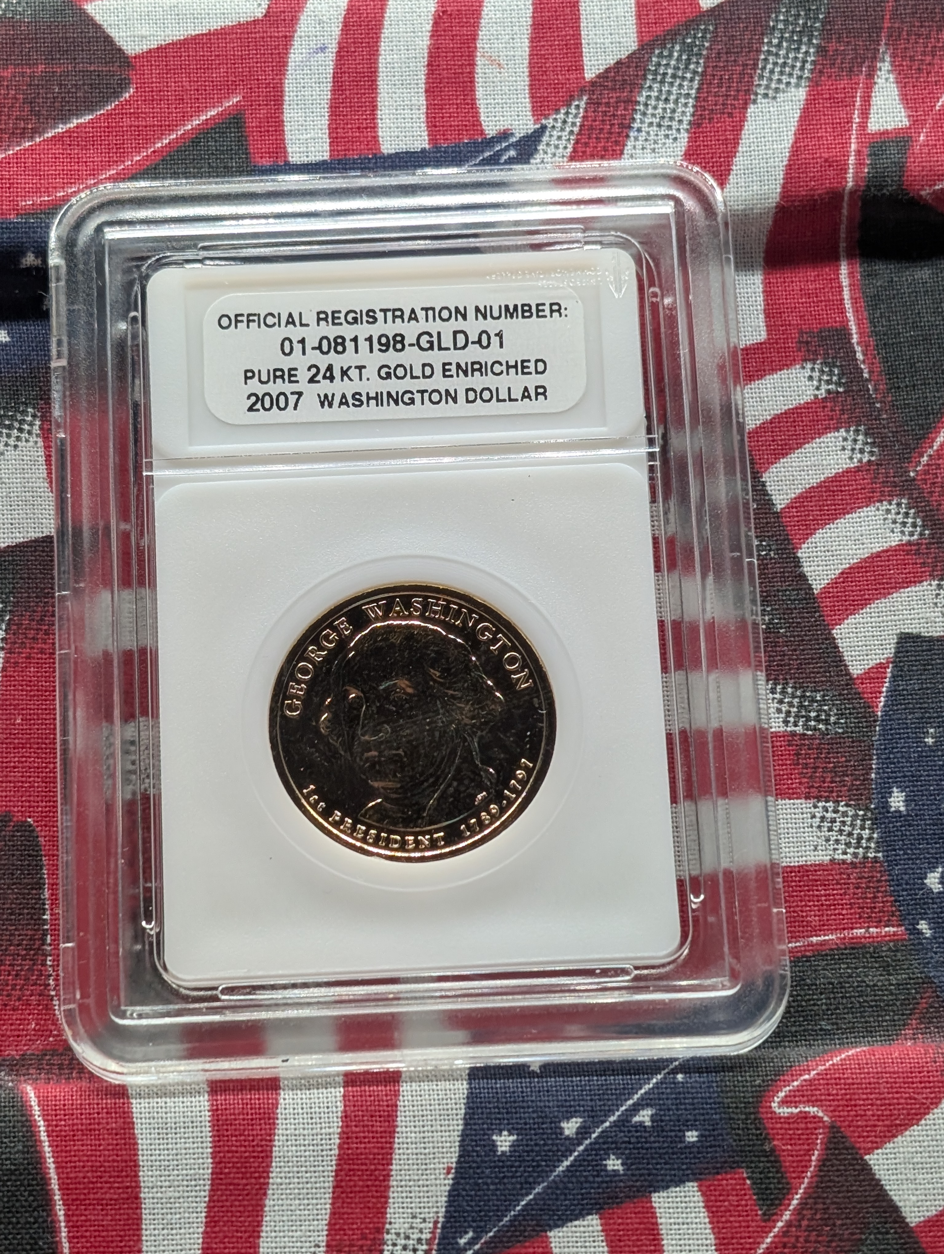 2007 Four-Coin Presidential Dollar Set - GOLD Enriched!!!