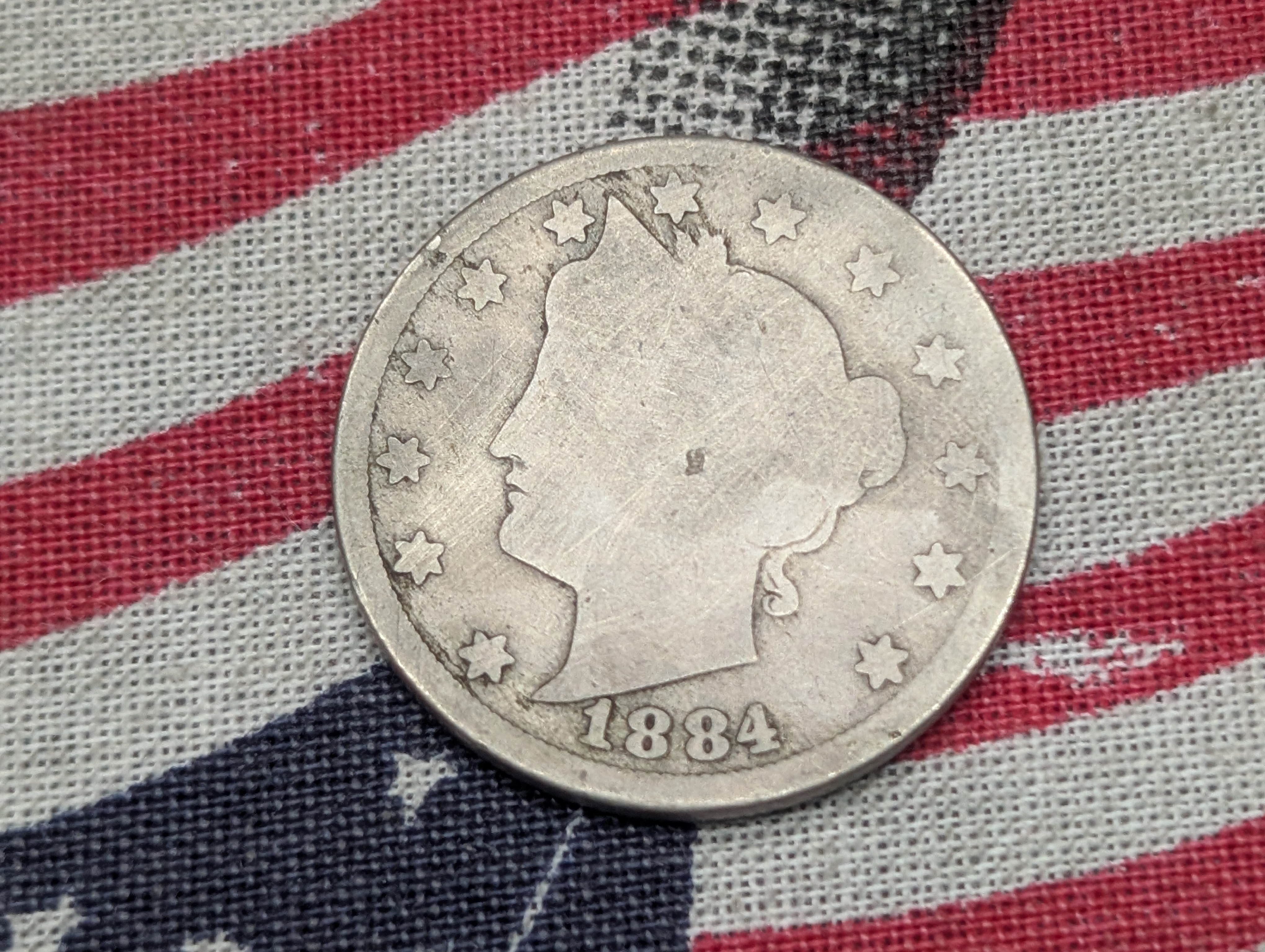 1884 Liberty V-Nickel - Scarce Date!!