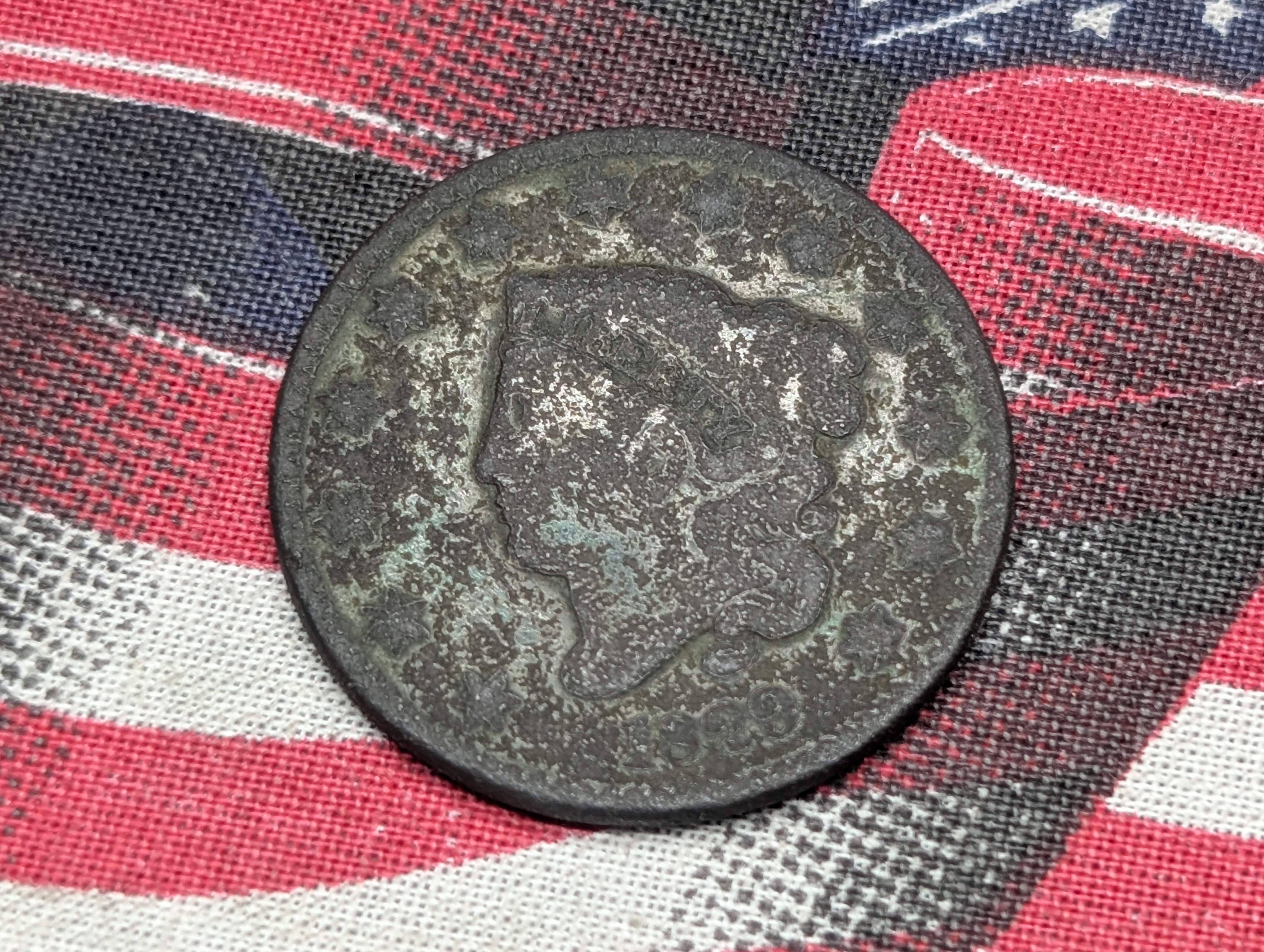 1829 Coronet Head Large Cent