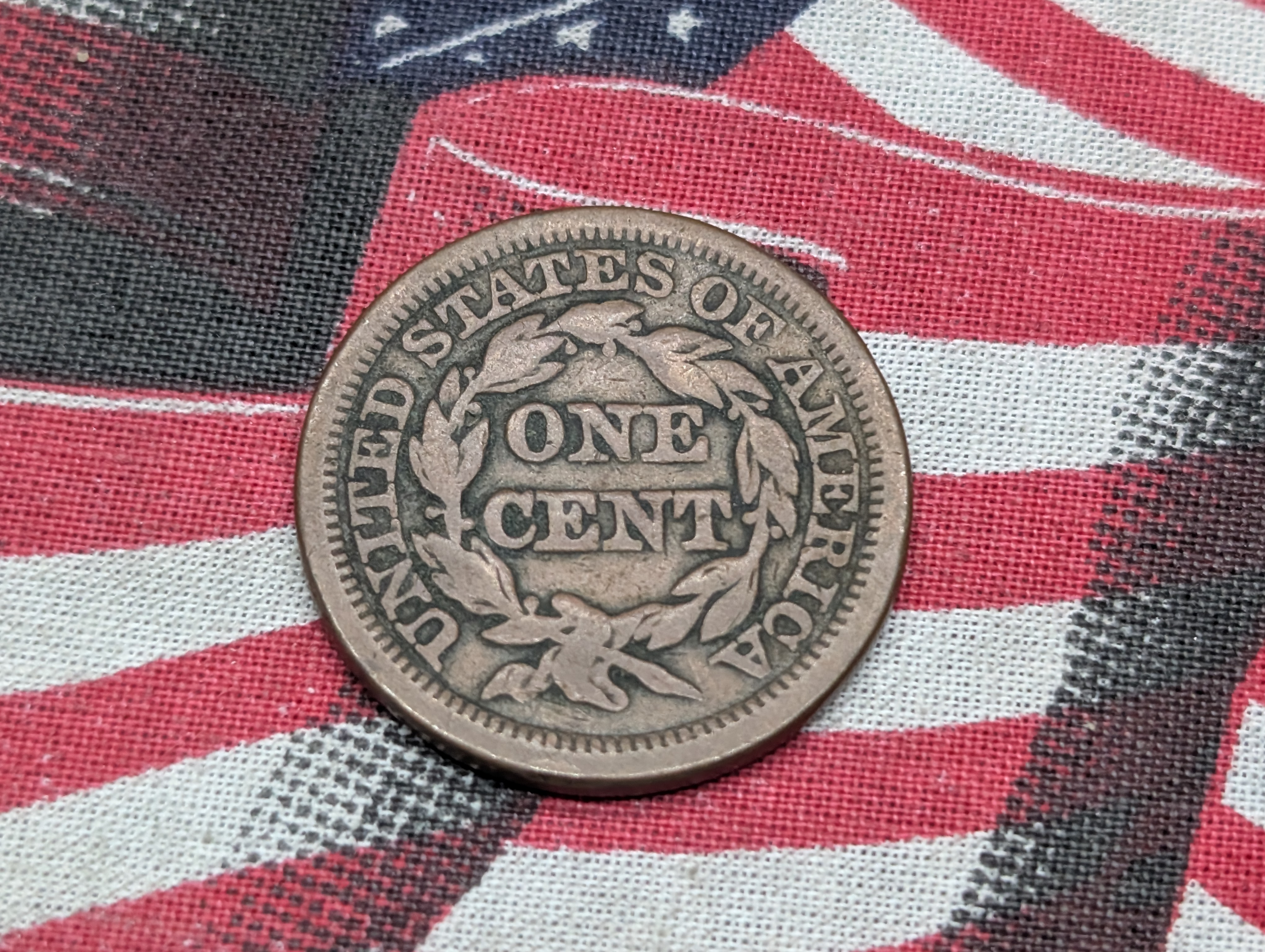 1845 Braided Hair Large Cent