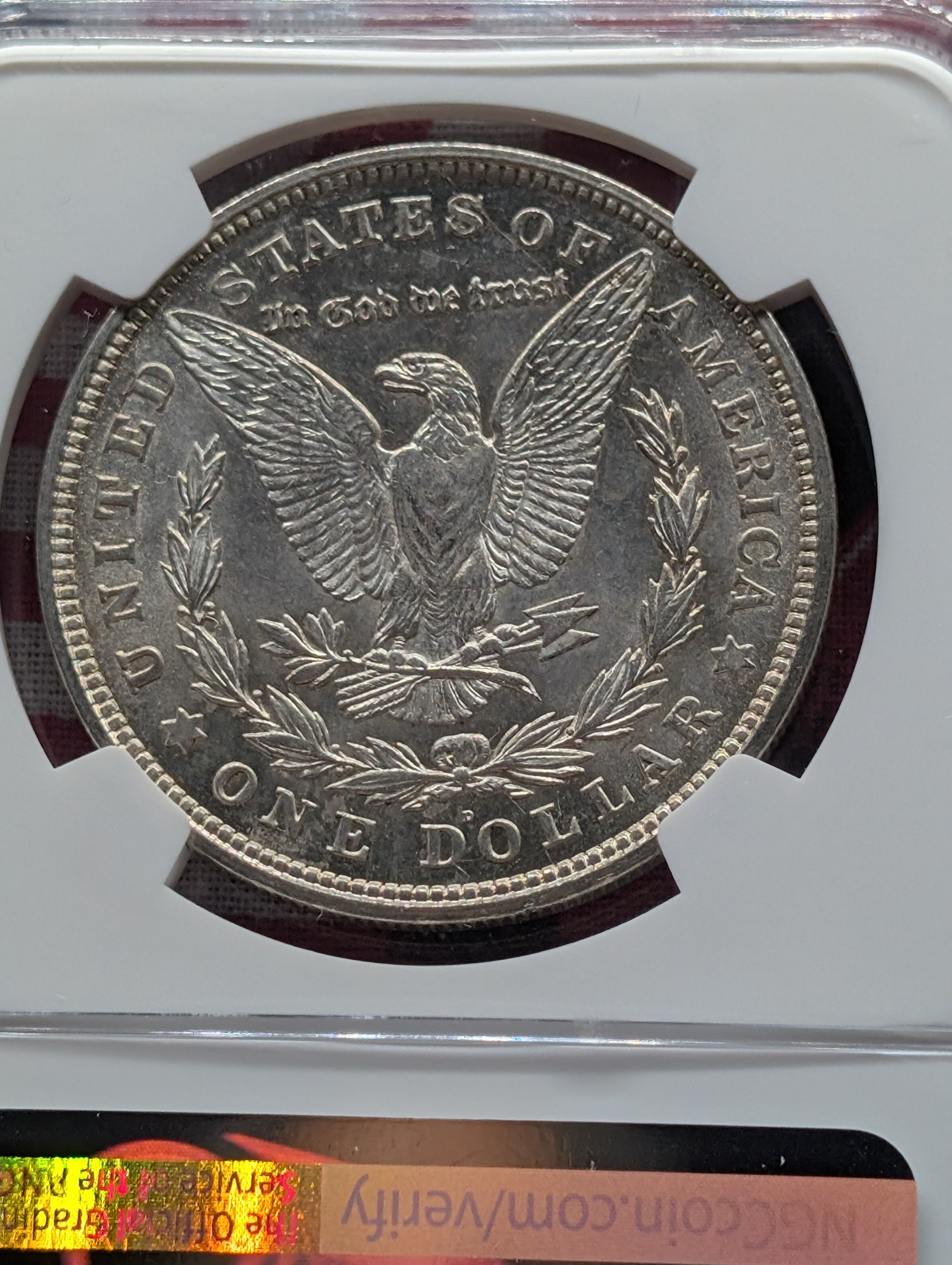 1921-D Morgan SILVER Dollar - NGC MS63