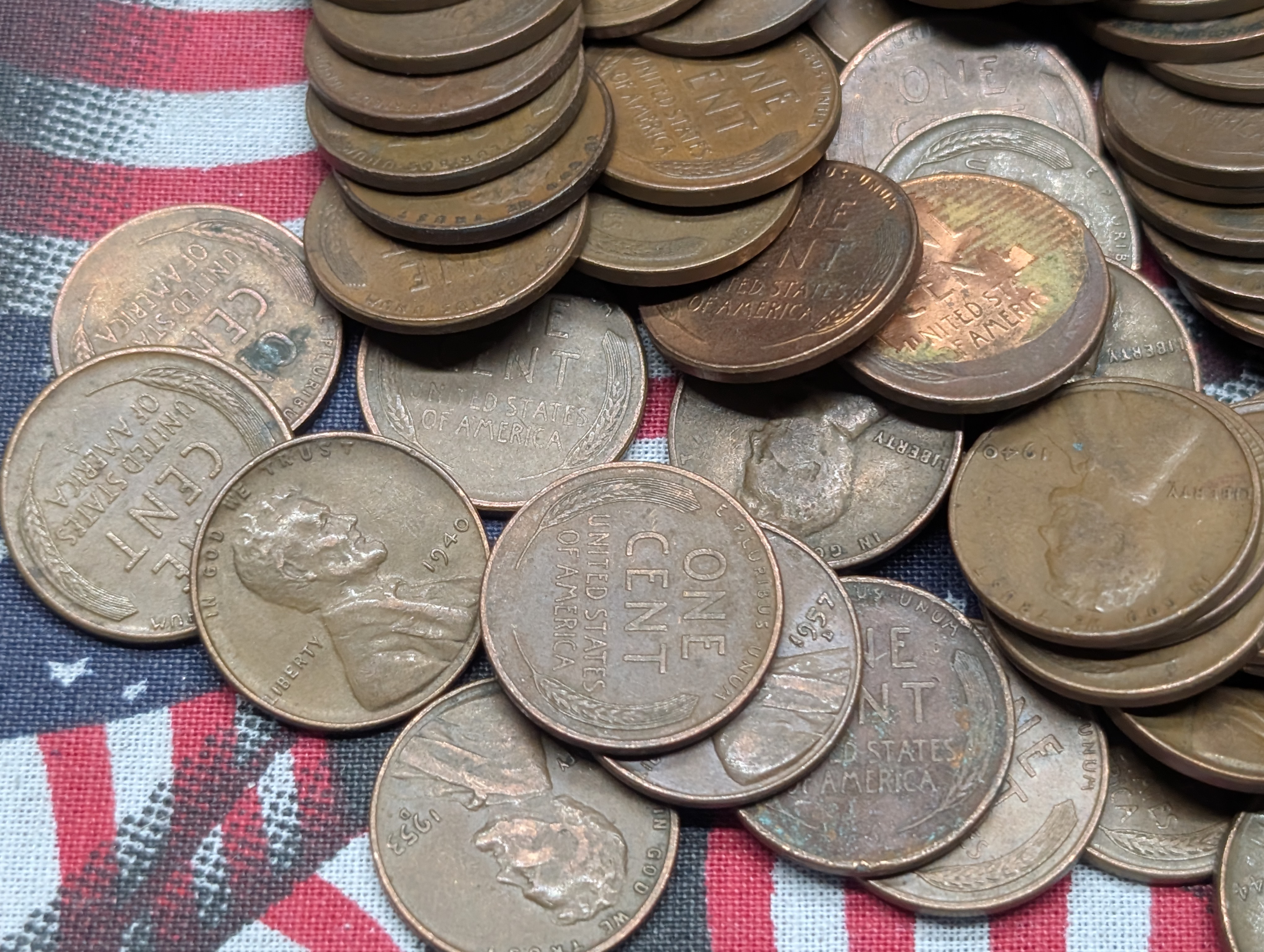 (1,000) Assorted Lincoln Wheat Cents