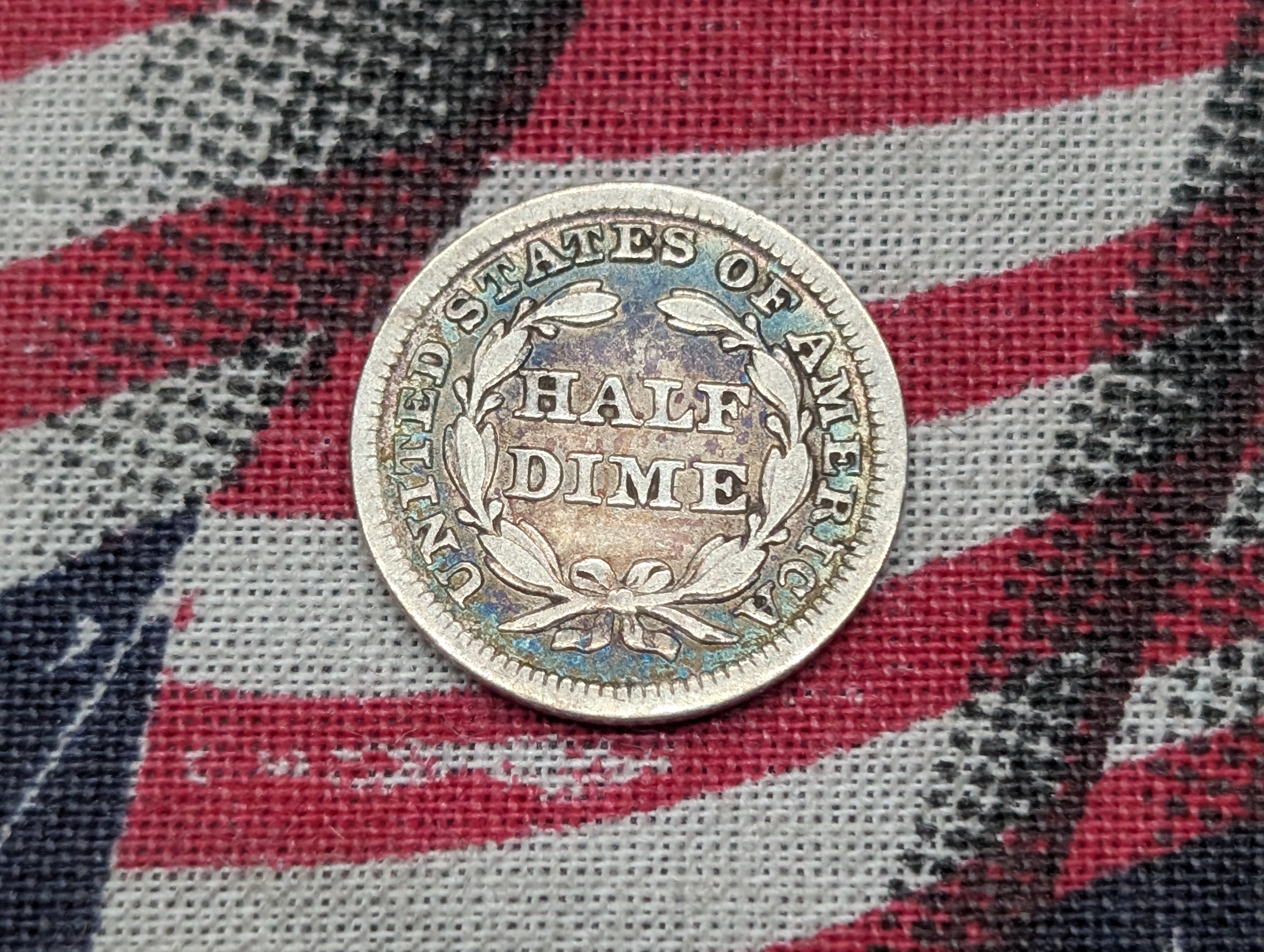 1847 Seated Liberty Half-Dime