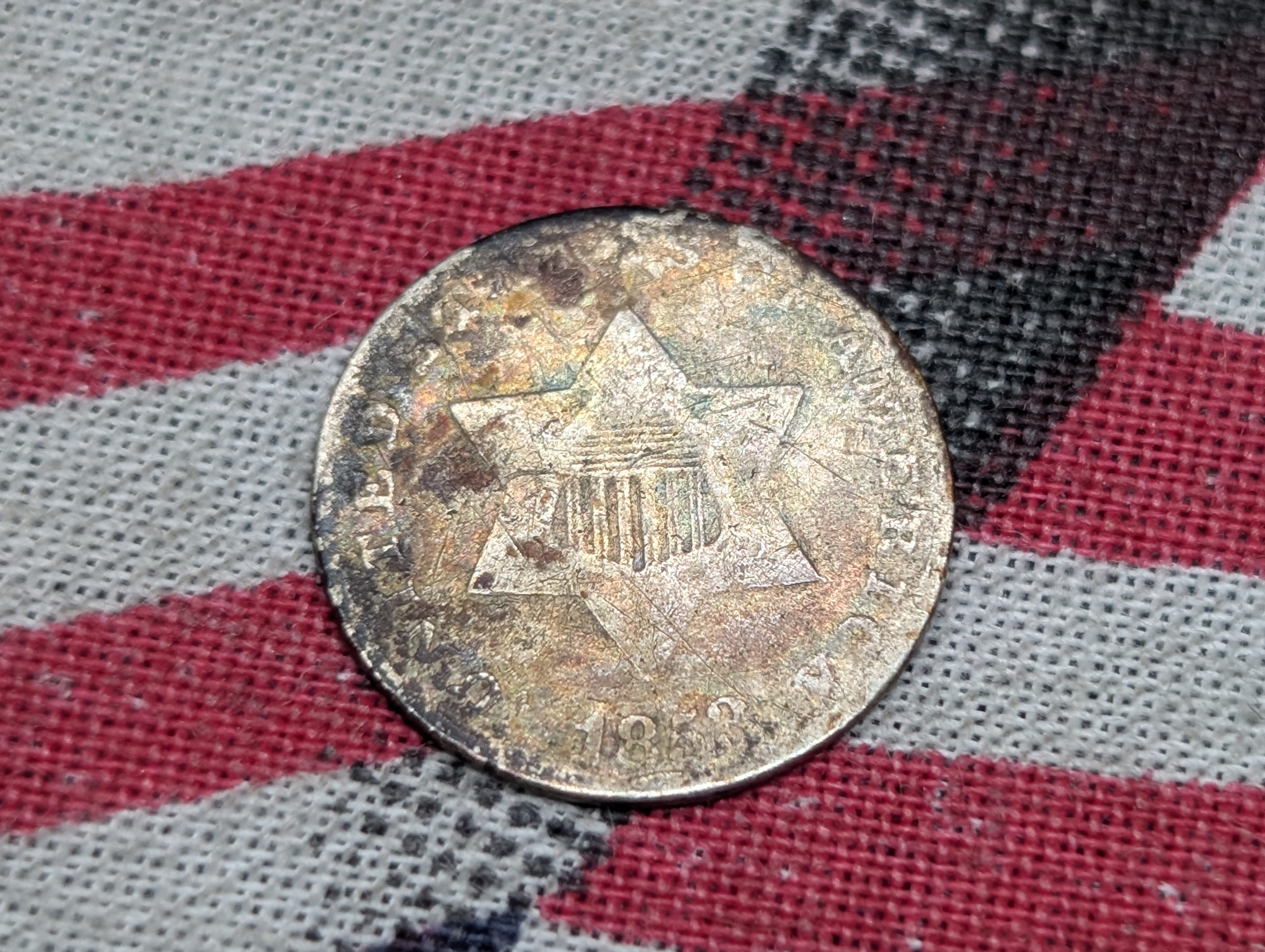 1853 Three-Cent Silver "Trime"
