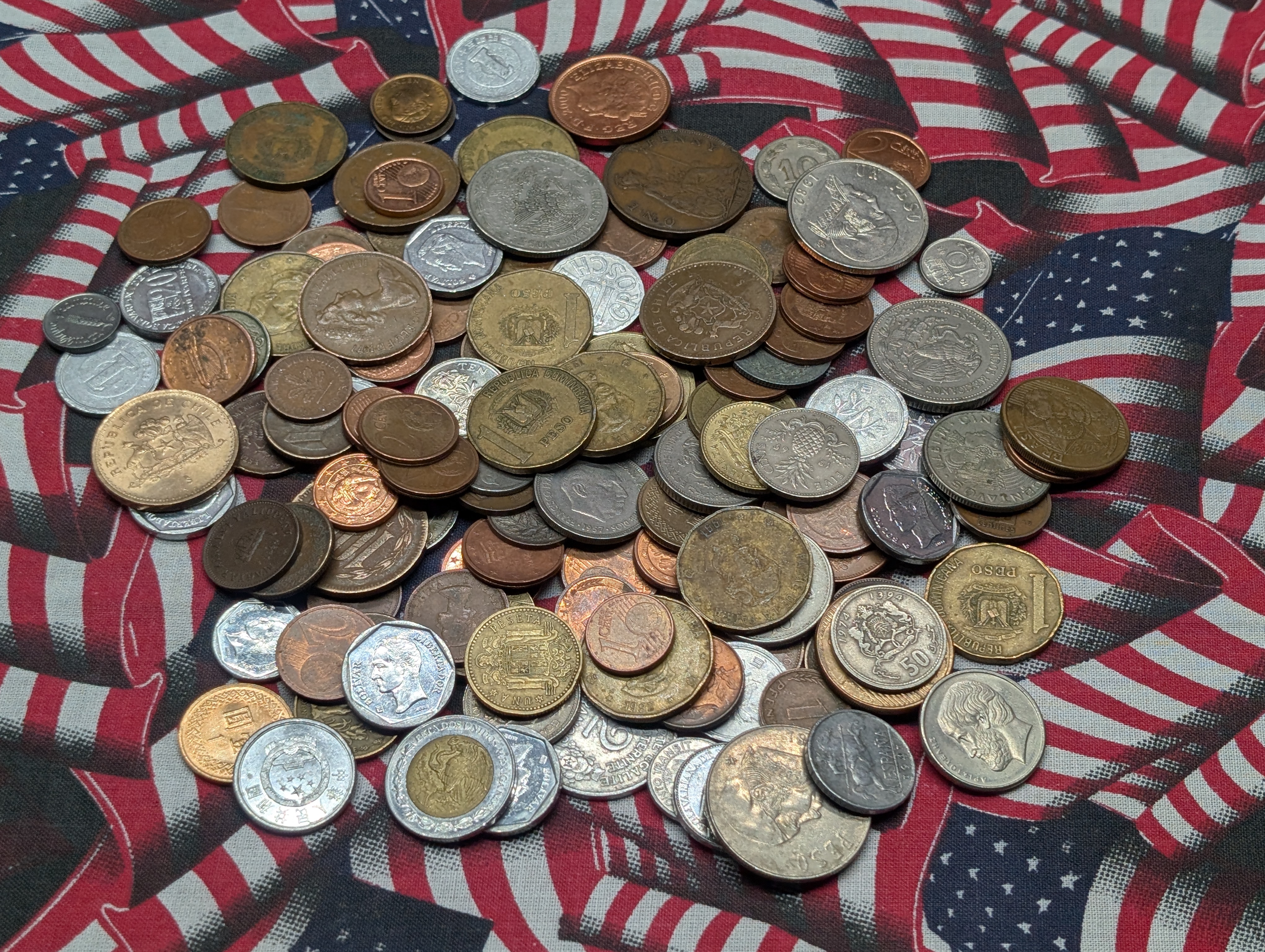 Bag of Assorted World Coins!!! - Over 1 POUND!!